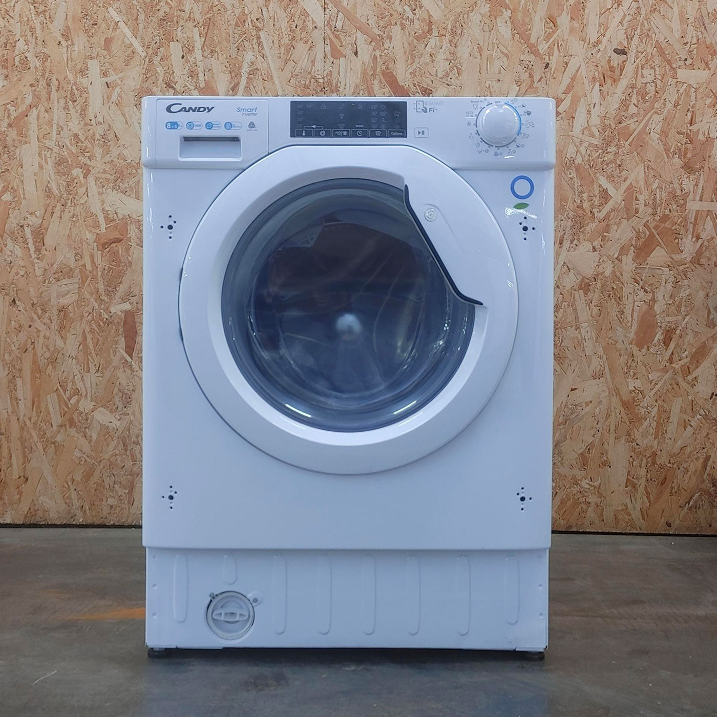 Candy Smart Inverter CBDO485TWME/1-S lavasciuga Da incasso Caricamento frontale Bianco D