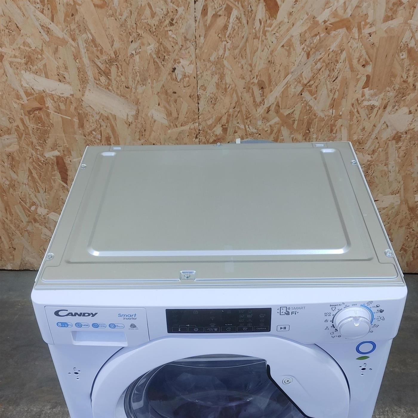 Candy Smart Inverter CBDO485TWME/1-S lavasciuga Da incasso Caricamento frontale Bianco D