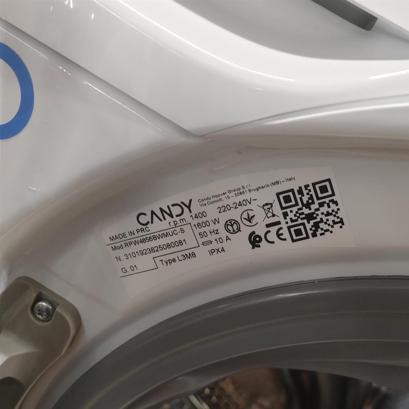 Lavasciuga Candy RapidÓ PRO RPW4856BWMUC-S 8/5 Kg