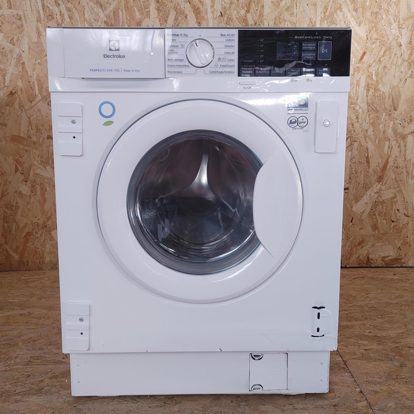 Lavasciuga Electrolux EW7W474BI Da Incasso Caricamento Frontale Bianco E