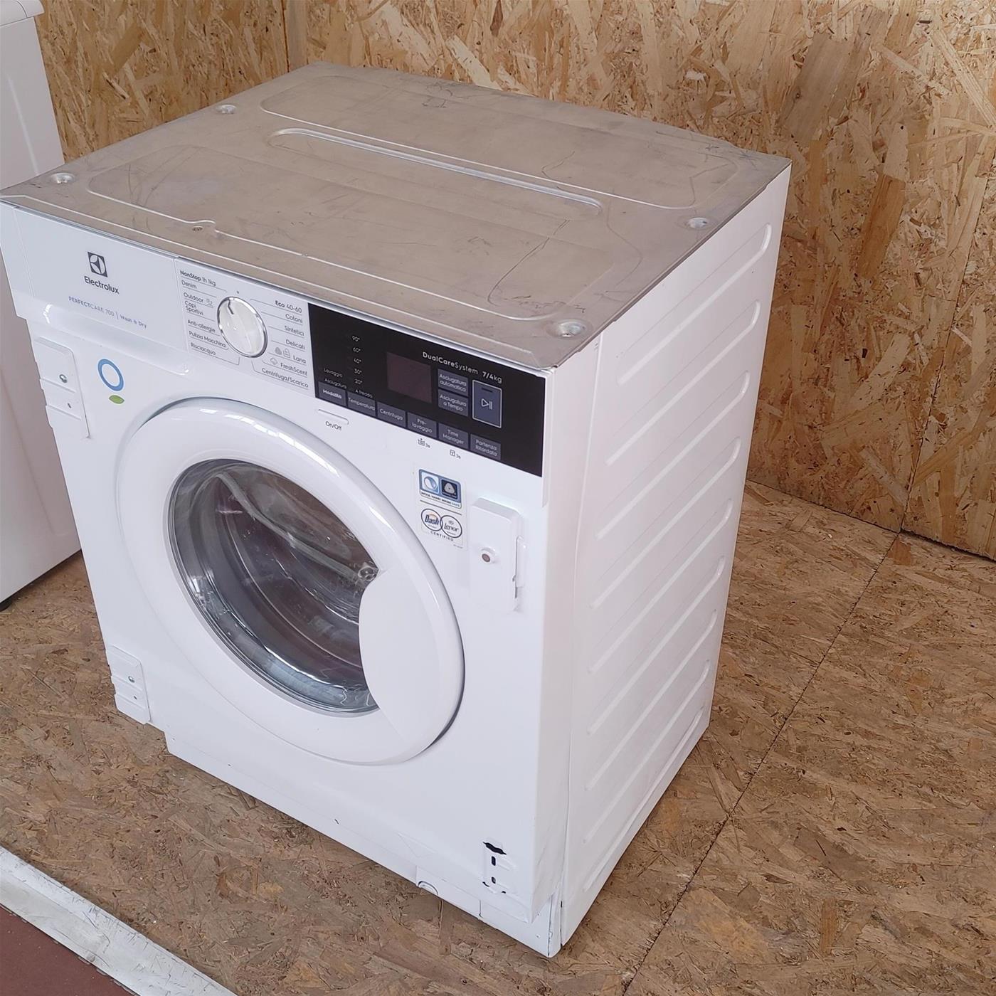Lavasciuga Electrolux EW7W474BI Da Incasso Caricamento Frontale Bianco E