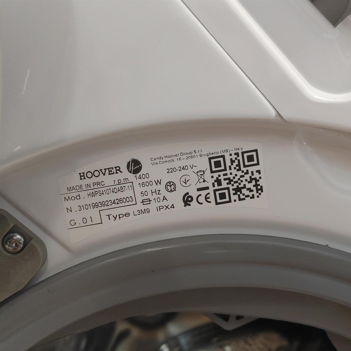 Lavasciuga Hoover H-WASH&DRY 500 HWPS41074DAB7-11 10/7kg