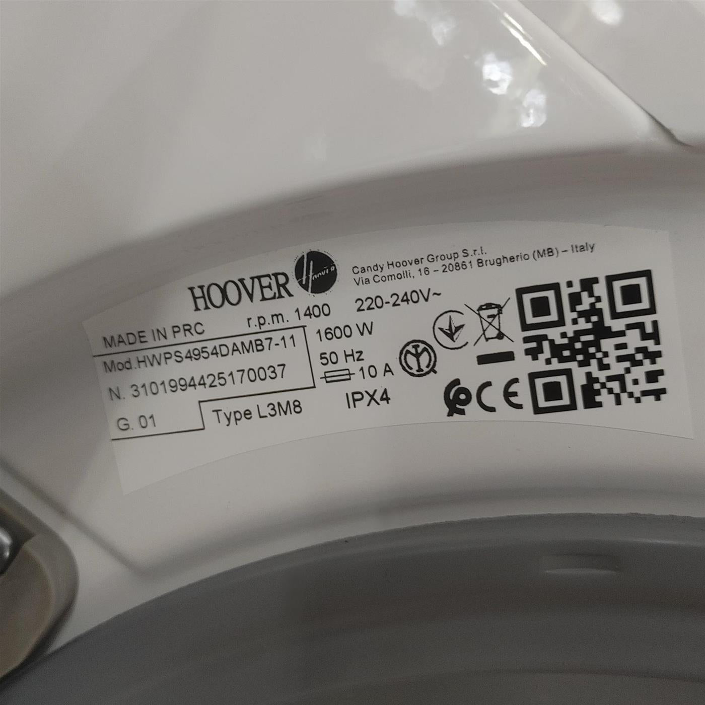 Lavasciuga Hoover LINK PRO HWPS4954DAMB7-11 Classe A 9/5 Kg