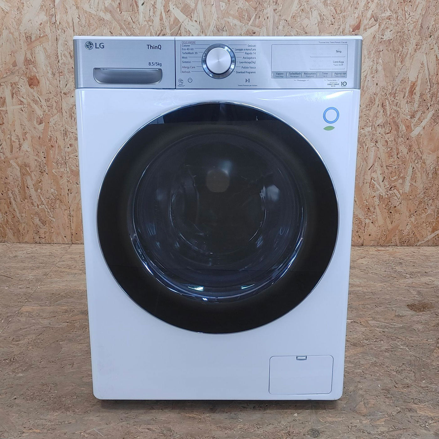 Lavasciuga LG F2DV9S8H2E Libera installazione Caricamento frontale Bianco E