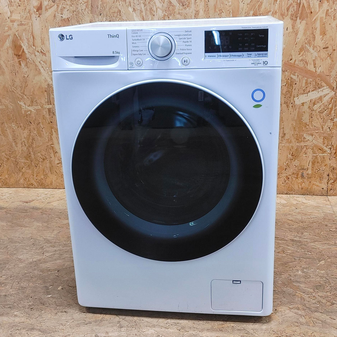 Lavatrice LG F2WV5S8S0E Caricamento frontale 8,5 kg 1200 Giri/min Bianco