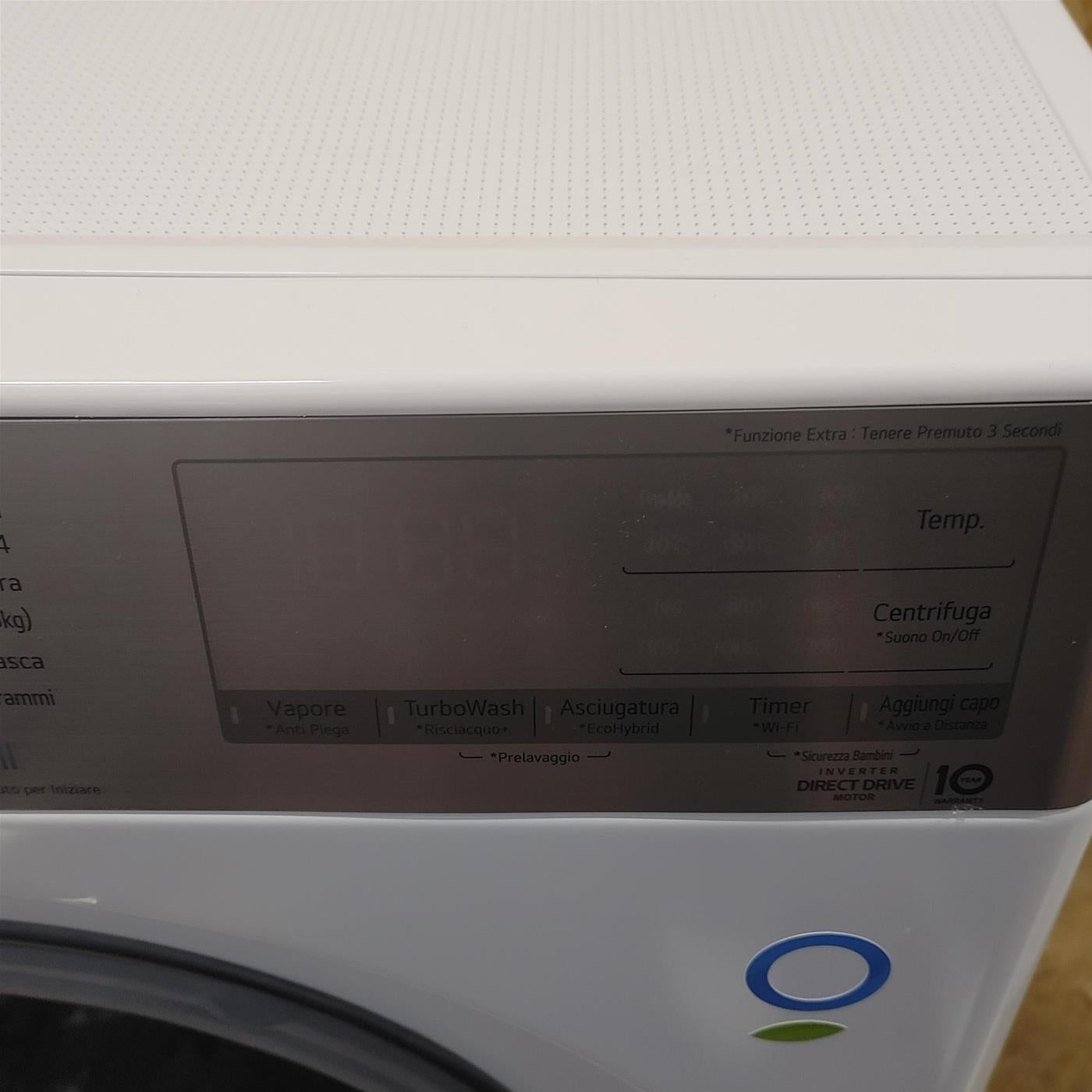 Lavasciuga LG F2DV9S8H2E Libera installazione Caricamento frontale Bianco E