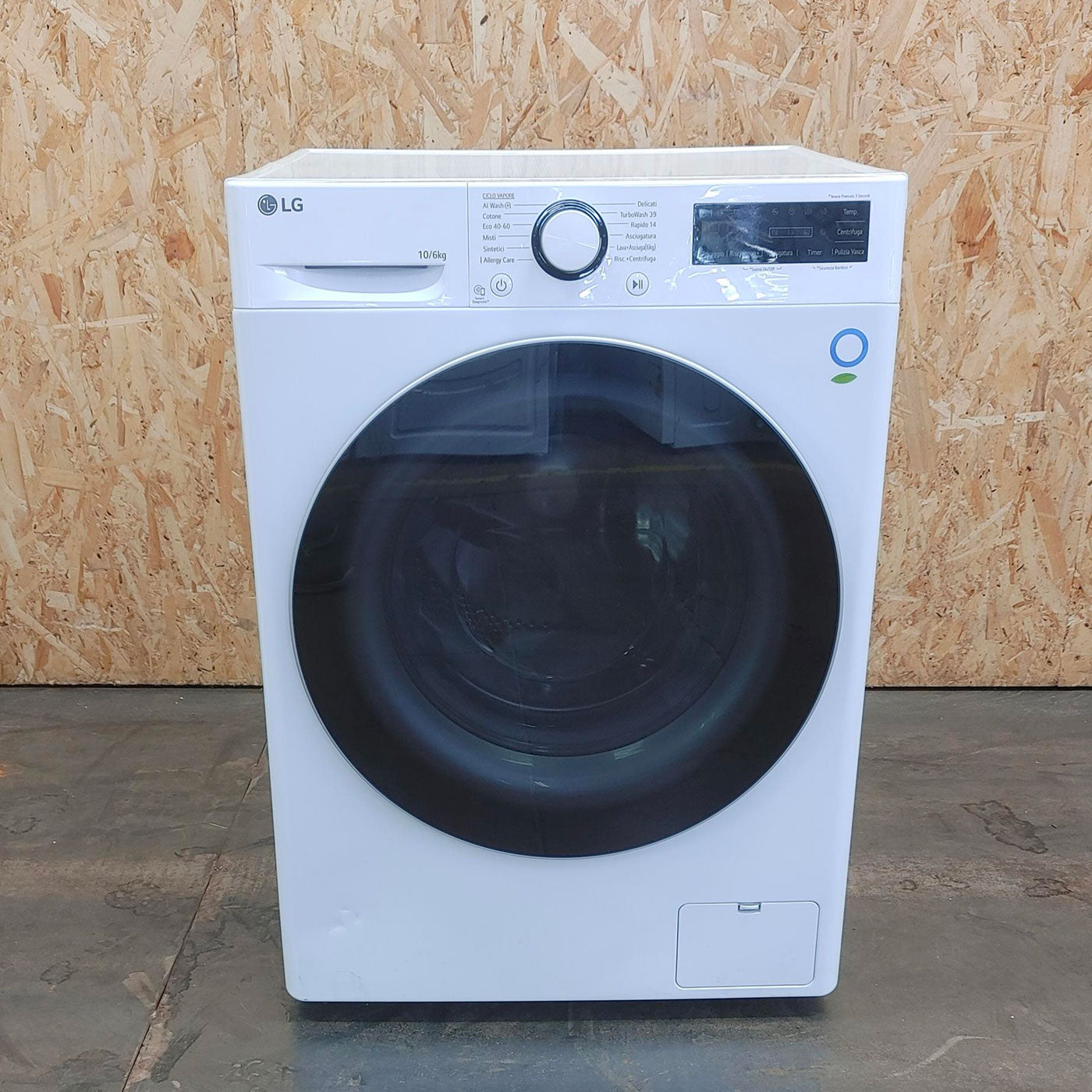 LG D4R5010TSWS lavatrice asciugatrice Libera installazione Carica frontale Bianco D