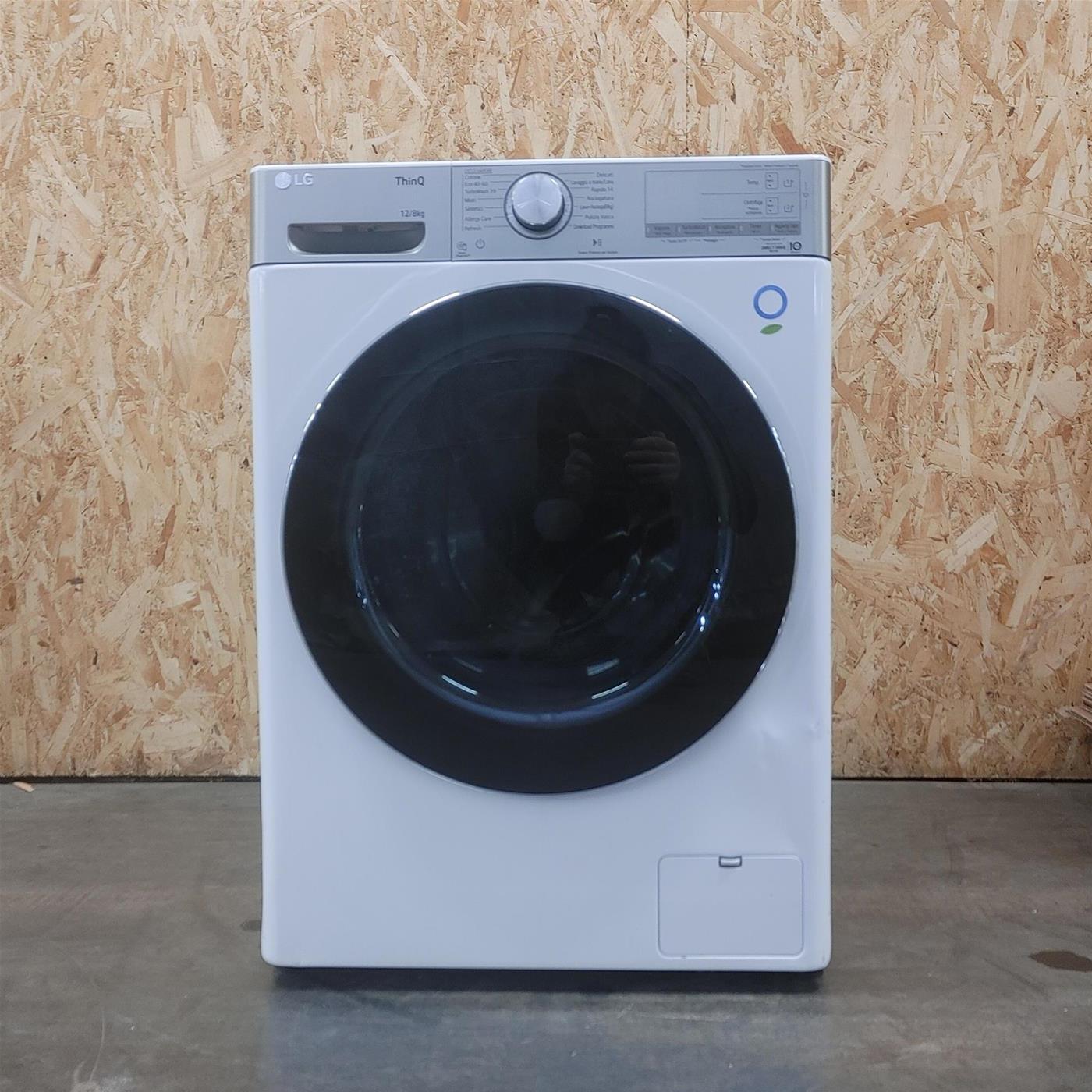 LG F4DV912H2EA lavasciuga Libera installazione Caricamento frontale Nero, Bianco E