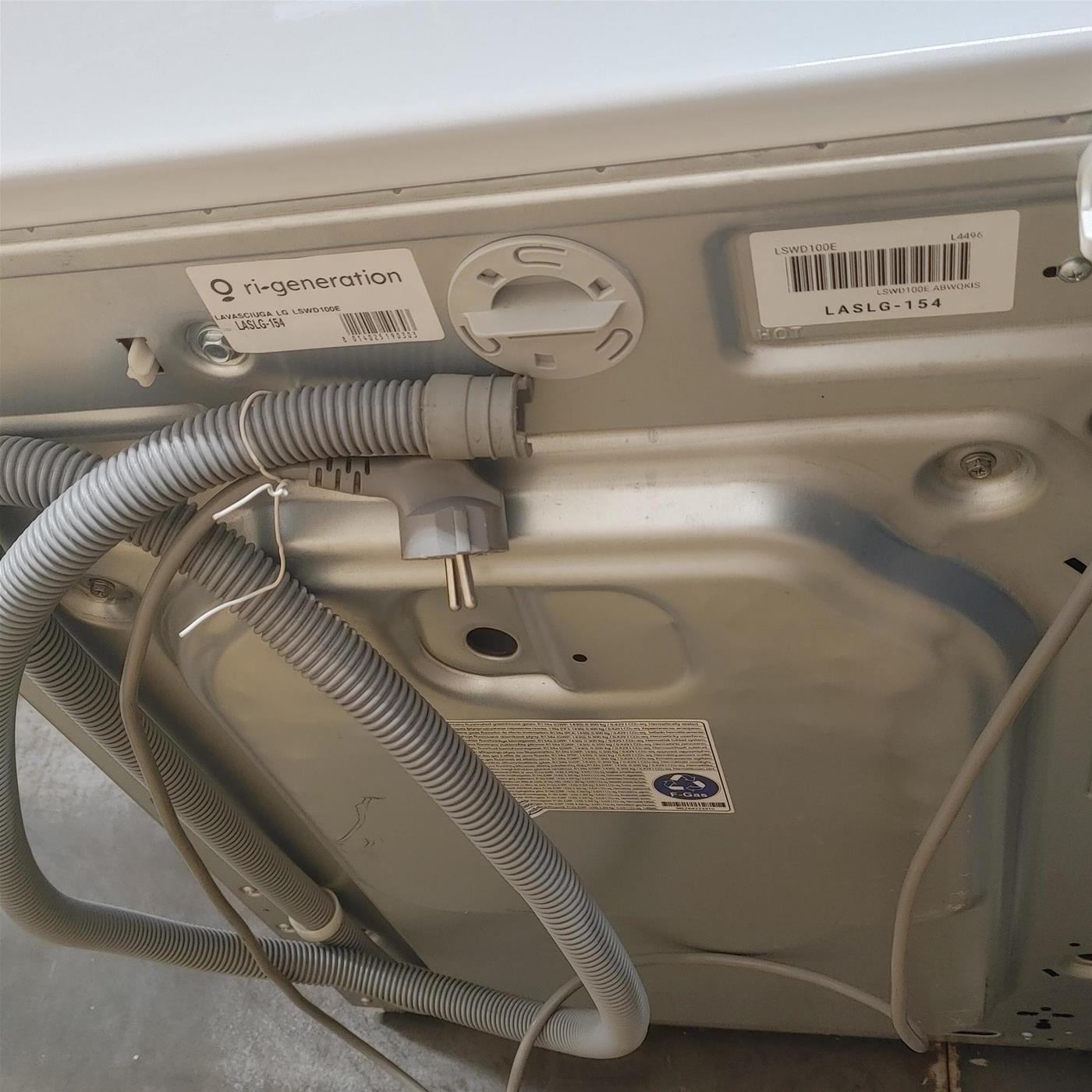 LG LSWD100E lavasciuga Libera installazione Caricamento frontale Bianco A