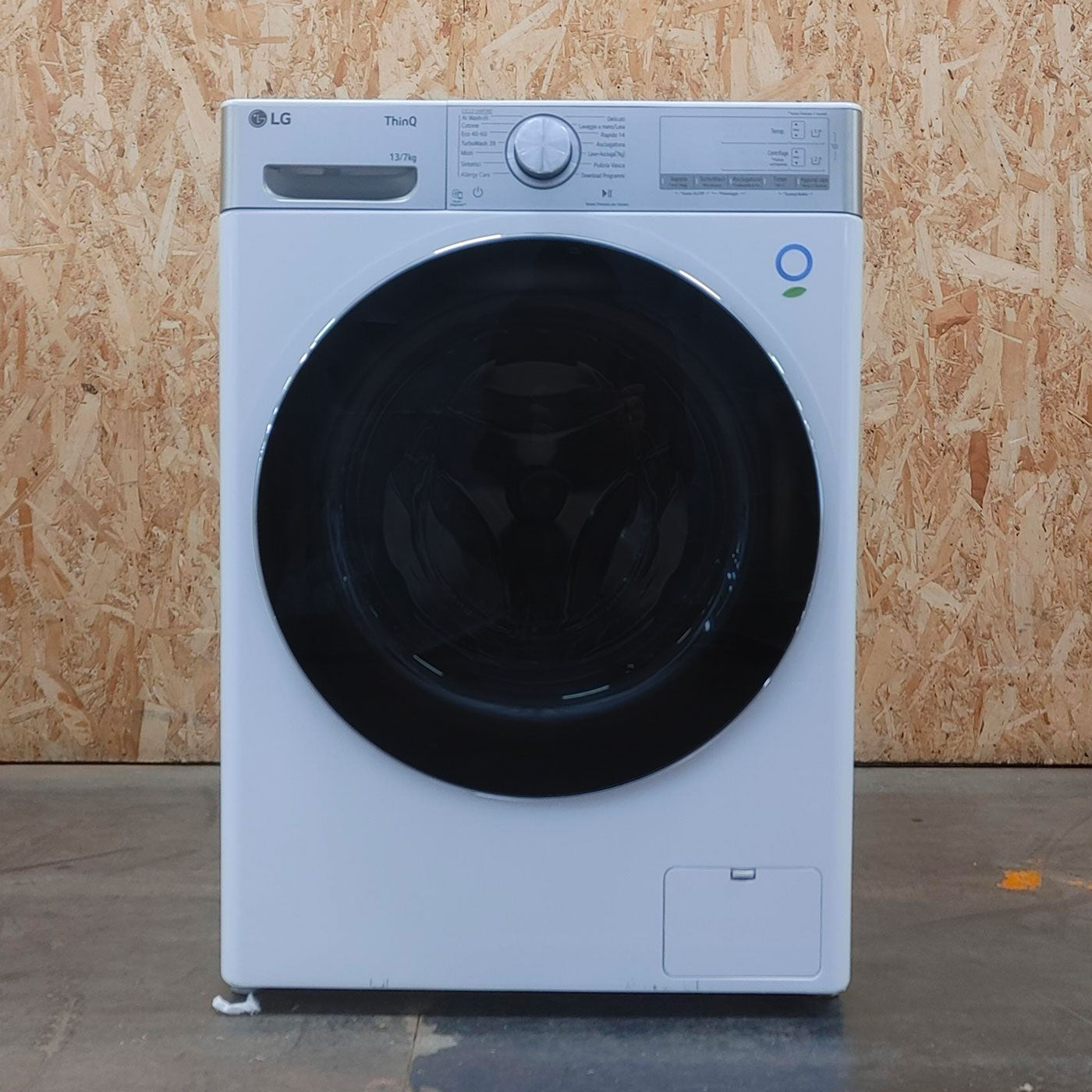 LG D4R9513TPWC lavatrice asciugatrice Libera installazione Carica frontale Argento, Bianco D