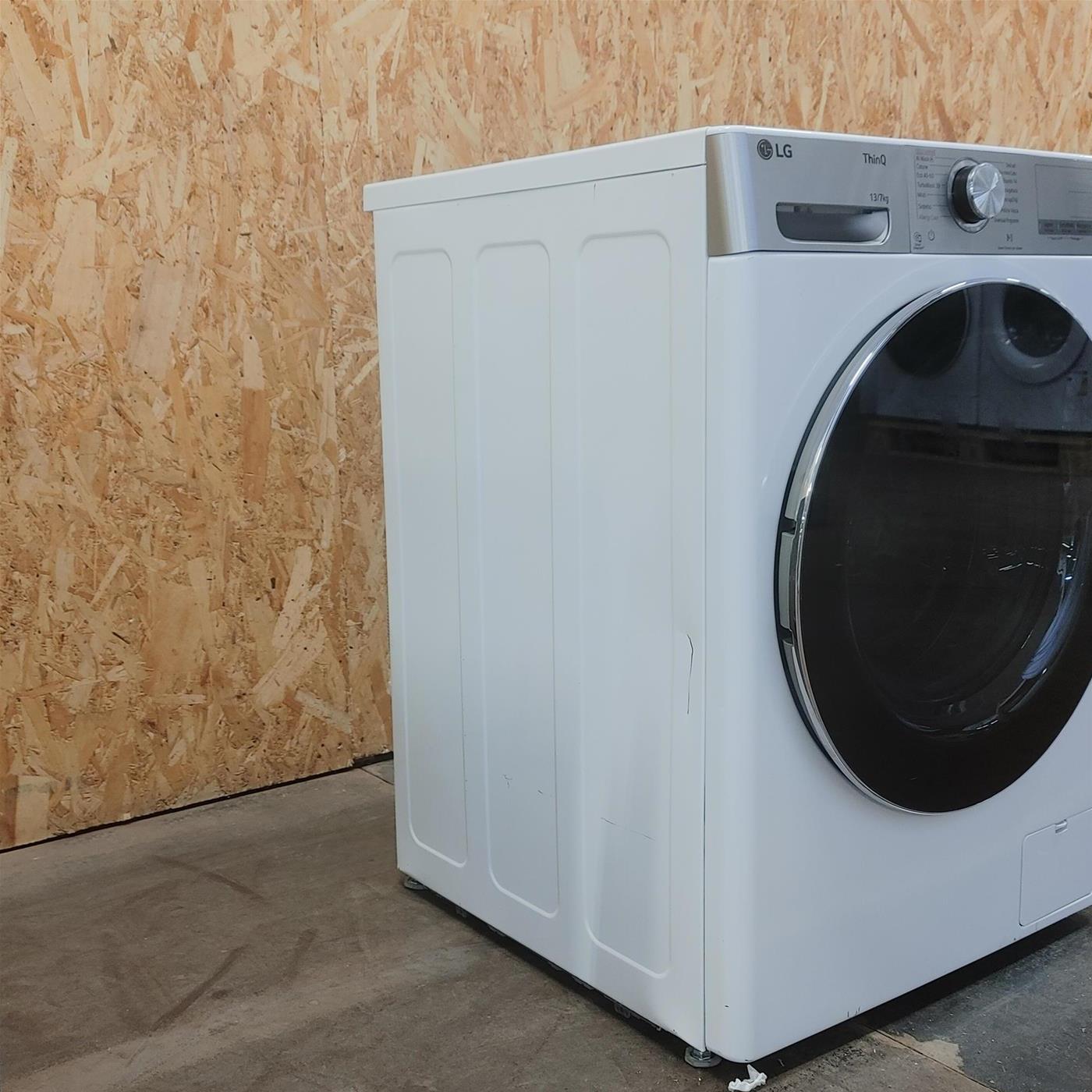 LG D4R9513TPWC lavatrice asciugatrice Libera installazione Carica frontale Argento, Bianco D