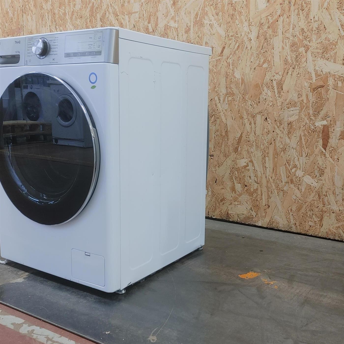 LG D4R9513TPWC lavatrice asciugatrice Libera installazione Carica frontale Argento, Bianco D