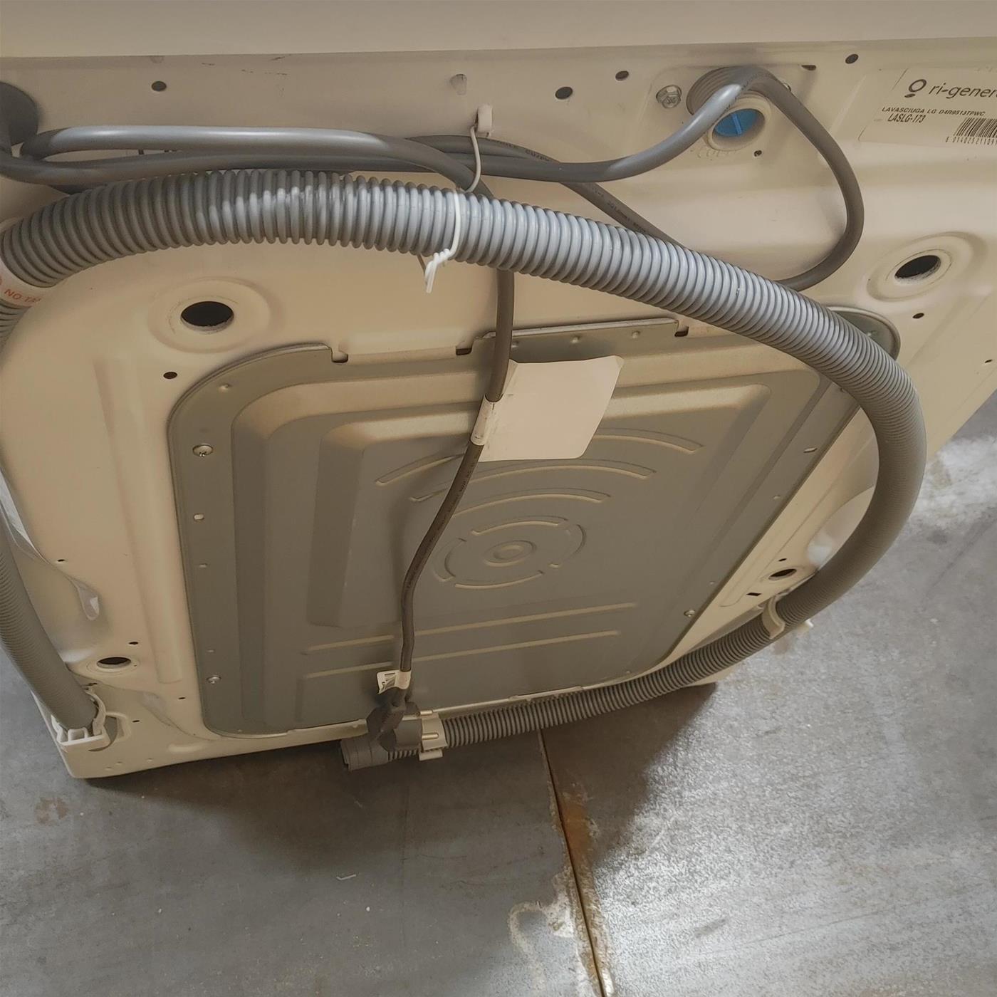 LG D4R9513TPWC lavatrice asciugatrice Libera installazione Carica frontale Argento, Bianco D