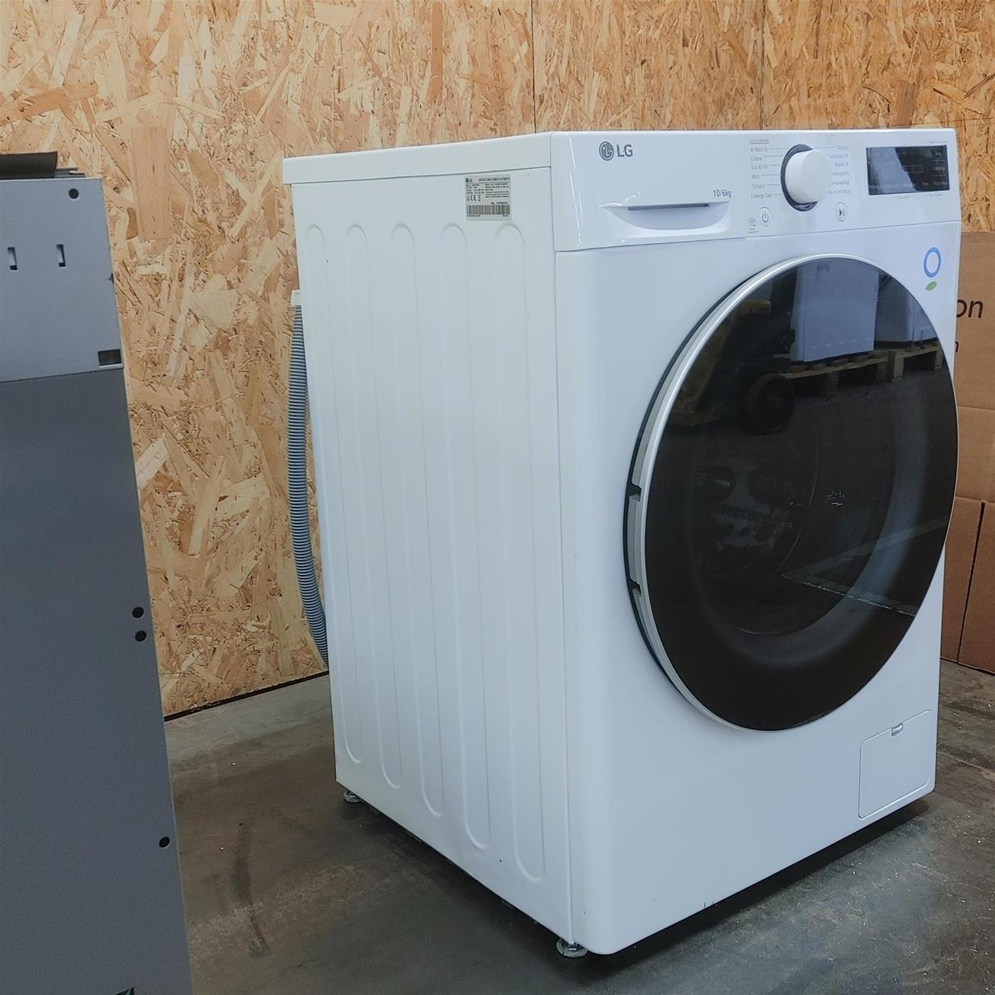 LG D4R5010TSWS lavatrice asciugatrice Libera installazione Carica frontale Bianco D