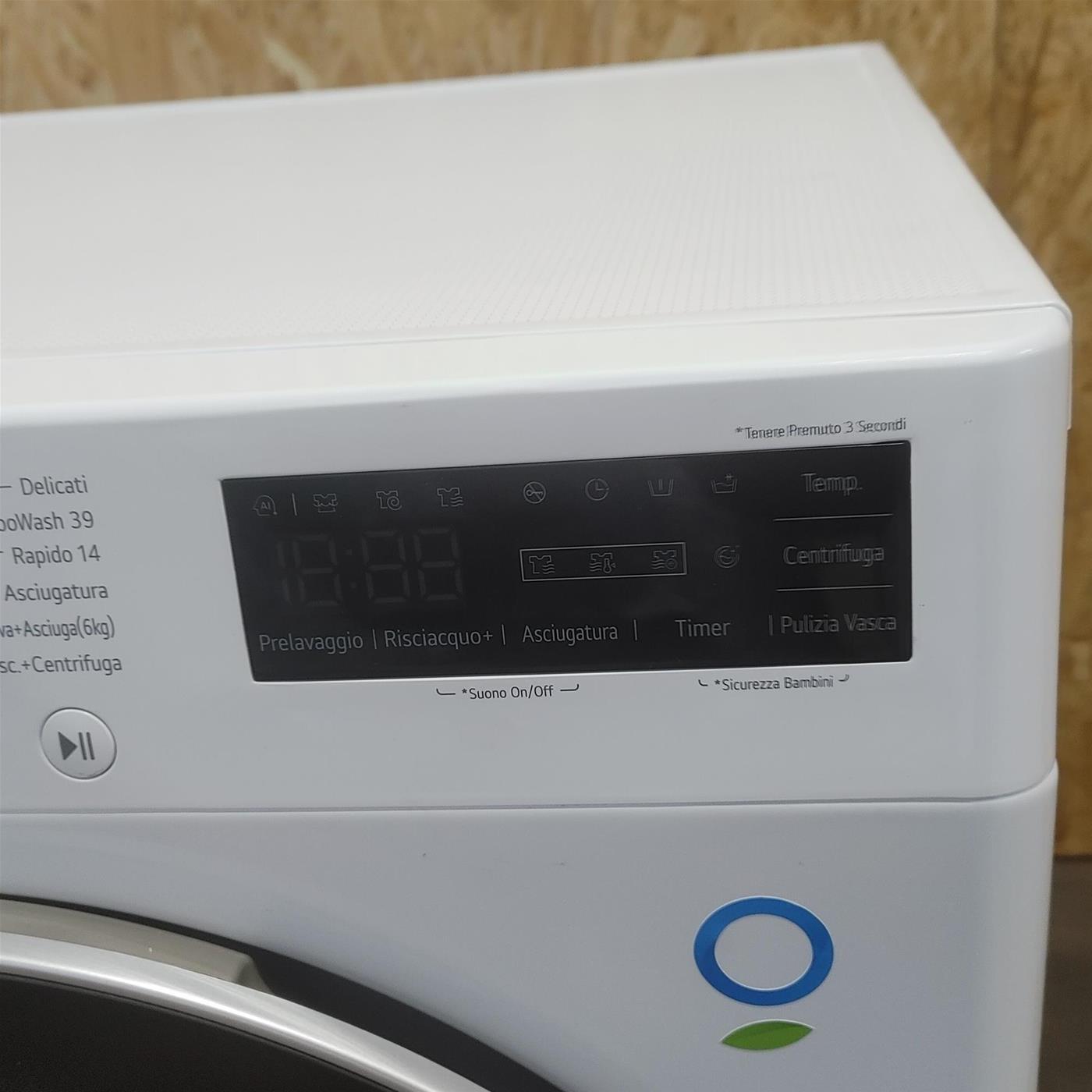 LG D4R5010TSWS lavatrice asciugatrice Libera installazione Carica frontale Bianco D