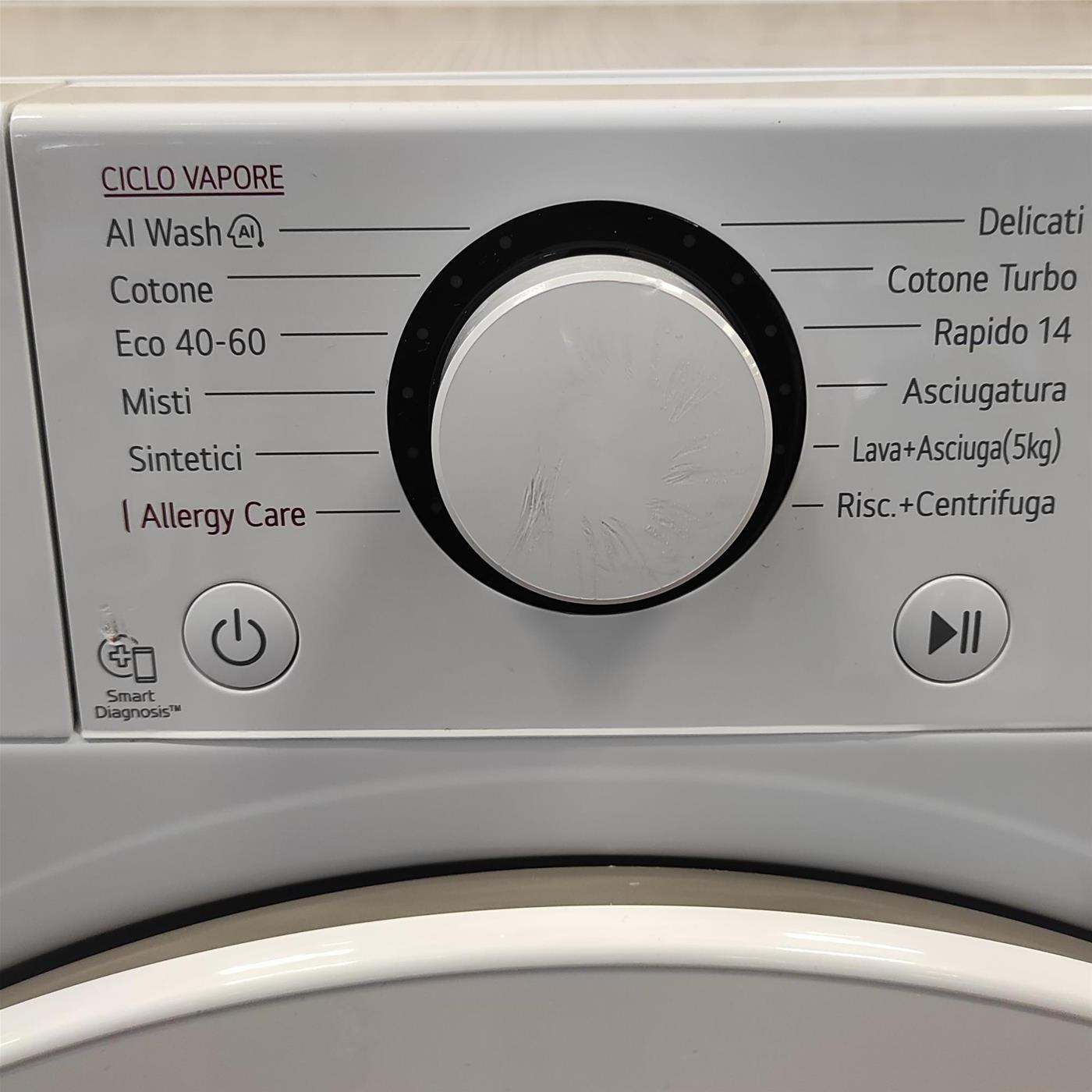 Lavasciuga intelligente LG D2R5S09TSWW Slim 9/5 Kg