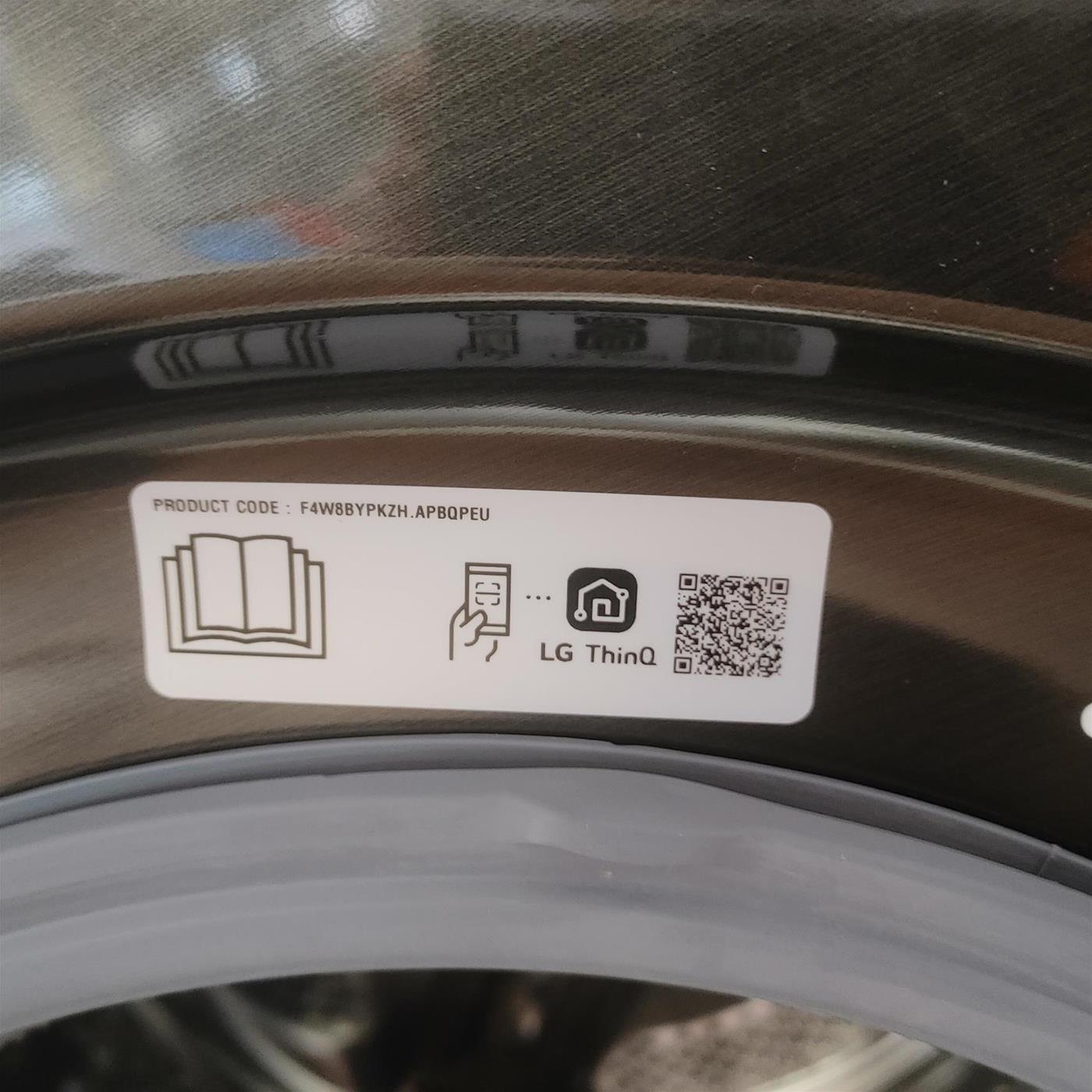 LG WT1210BBF.APBQKIS lavasciuga Libera installazione Caricamento frontale Nero A