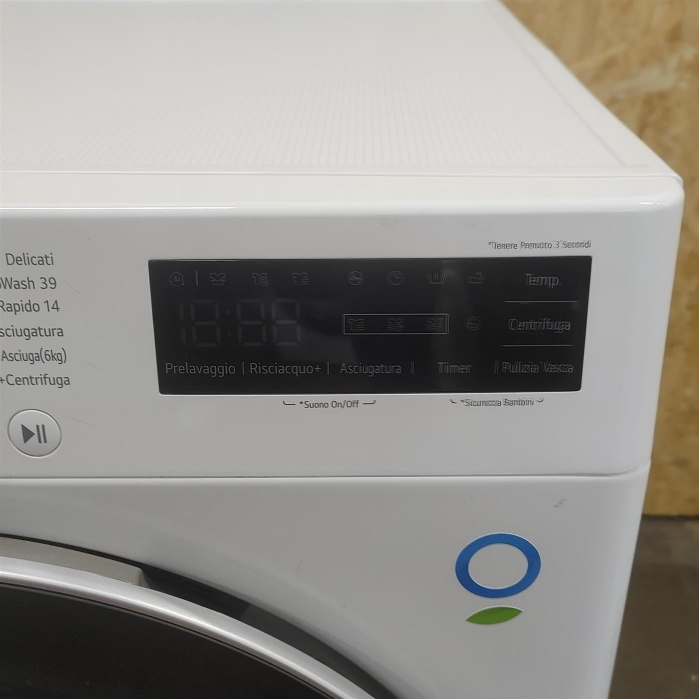 LG D4R5010TSWS lavatrice asciugatrice Libera installazione Carica frontale Bianco D