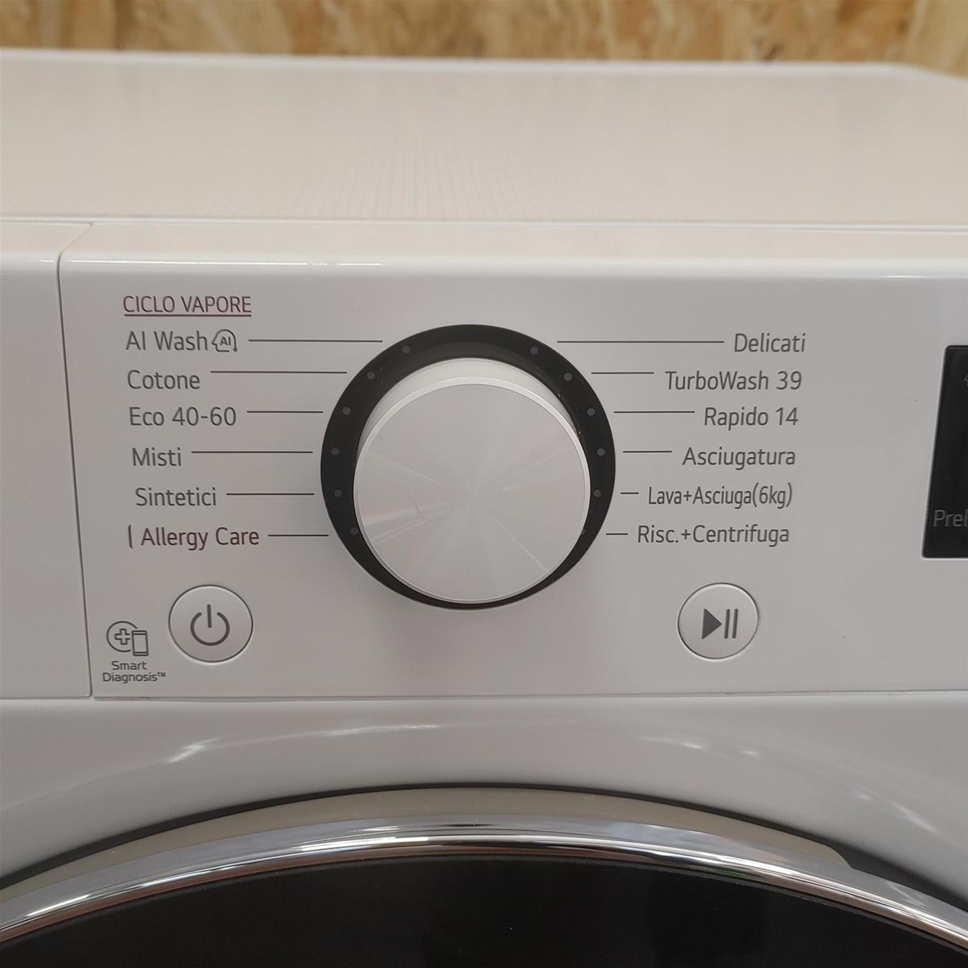 Lavasciuga LG D4R5010TSWS 10/6kg AI DD