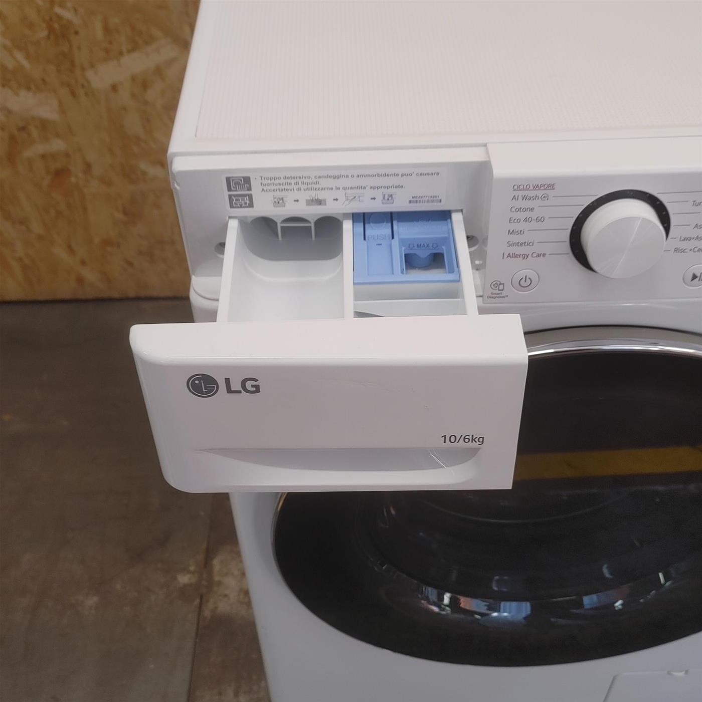 Lavasciuga LG D4R5010TSWS 10/6kg AI DD