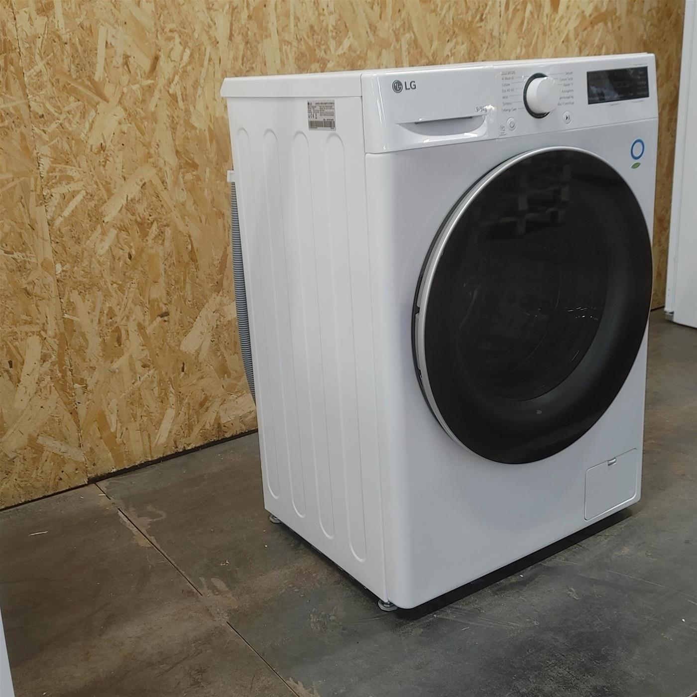 LG D2R5S09TSWW lavatrice asciugatrice Libera installazione Carica frontale Bianco E