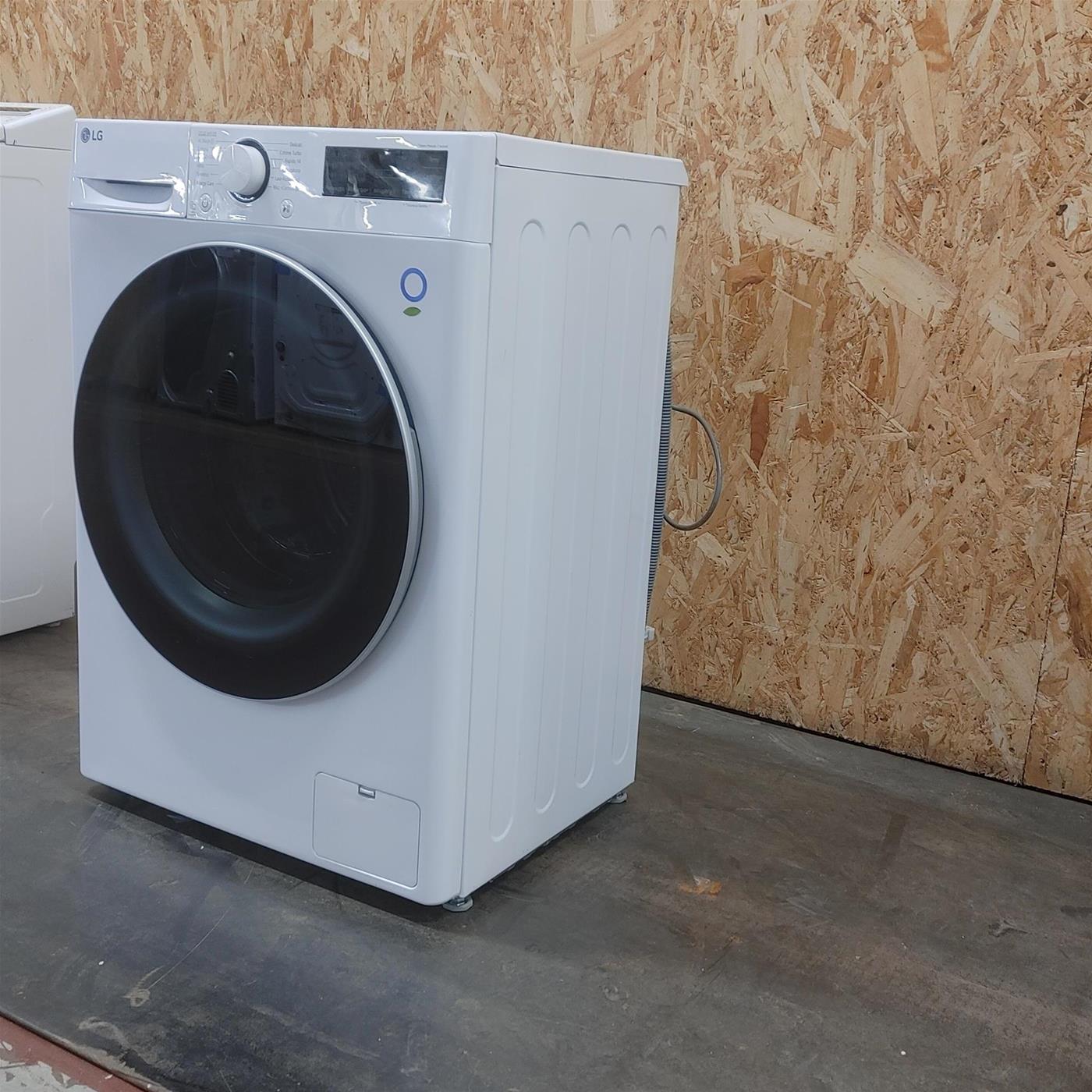 LG D2R5S09TSWW lavatrice asciugatrice Libera installazione Carica frontale Bianco E