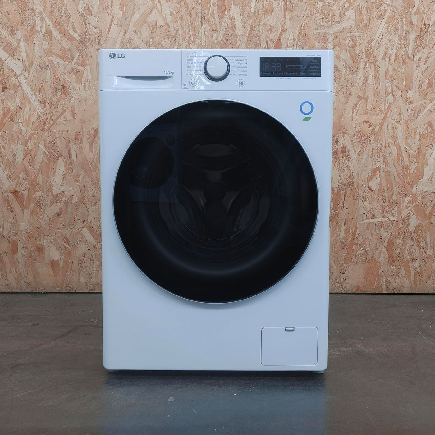 LG D4R5010TSWS lavatrice asciugatrice Libera installazione Carica frontale Bianco D