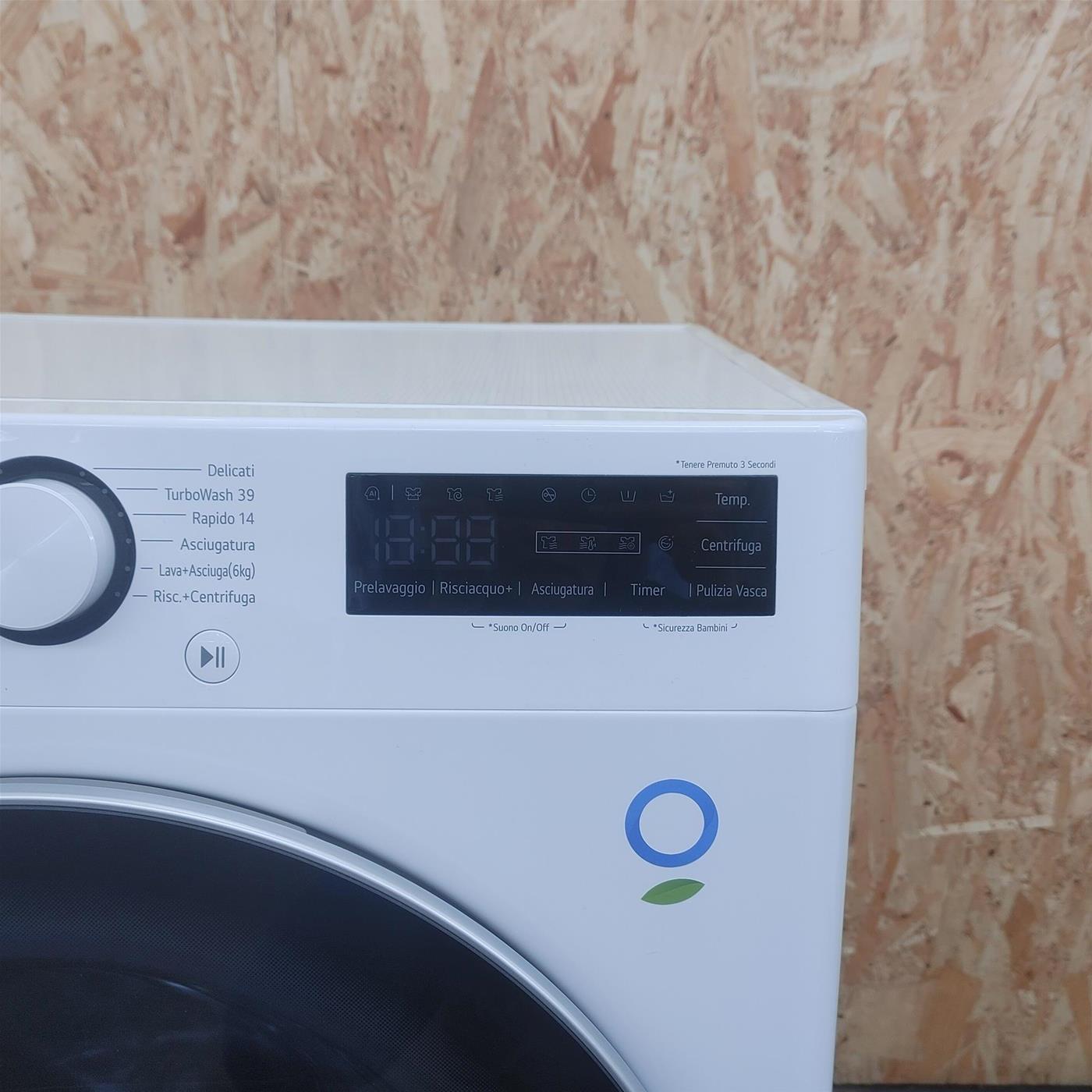 LG D4R5010TSWS lavatrice asciugatrice Libera installazione Carica frontale Bianco D