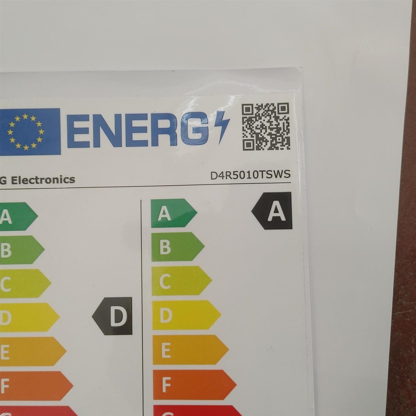 LG D4R5010TSWS lavatrice asciugatrice Libera installazione Carica frontale Bianco D