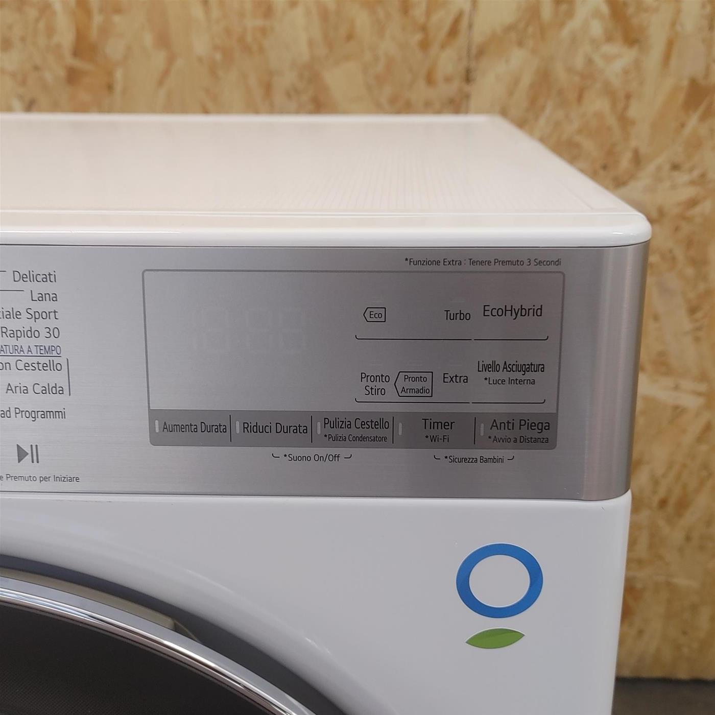 Asciugatrice LG RH90V9AV2QR Libera installazione Caricamento frontale 9 kg A+++ Bianco