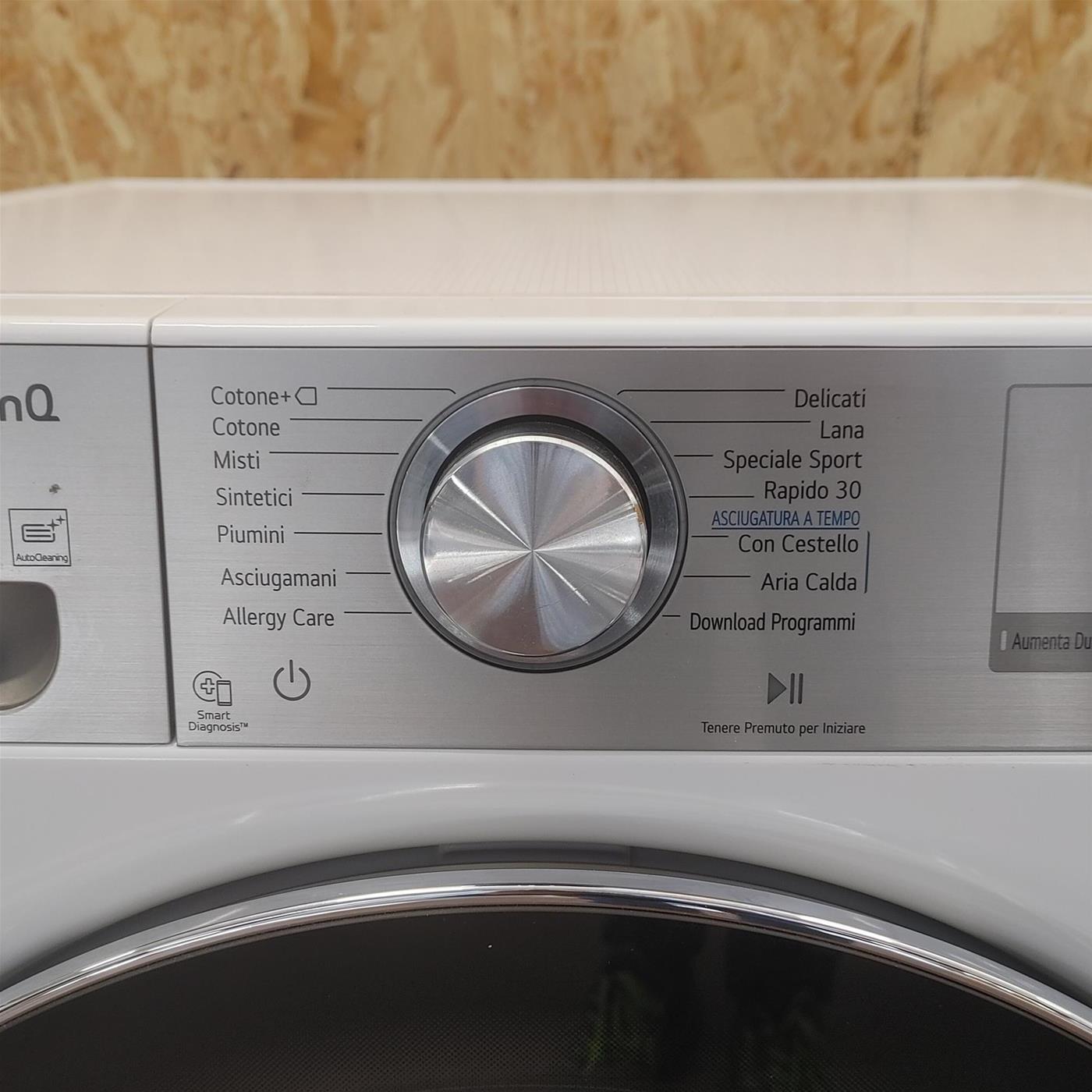 Asciugatrice LG RH90V9AV2QR Libera installazione Caricamento frontale 9 kg A+++ Bianco