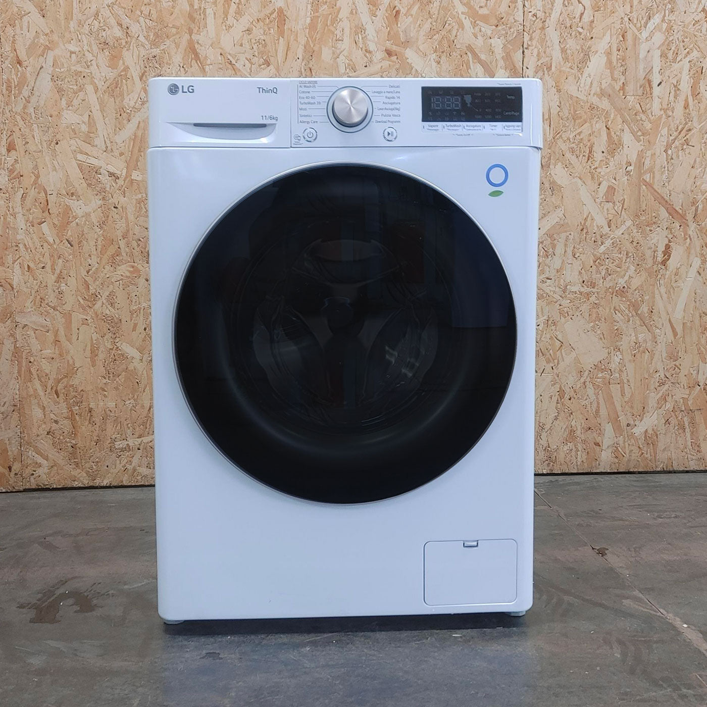 LG D4R7011TSWG lavasciuga Libera installazione Caricamento frontale Nero, Bianco D