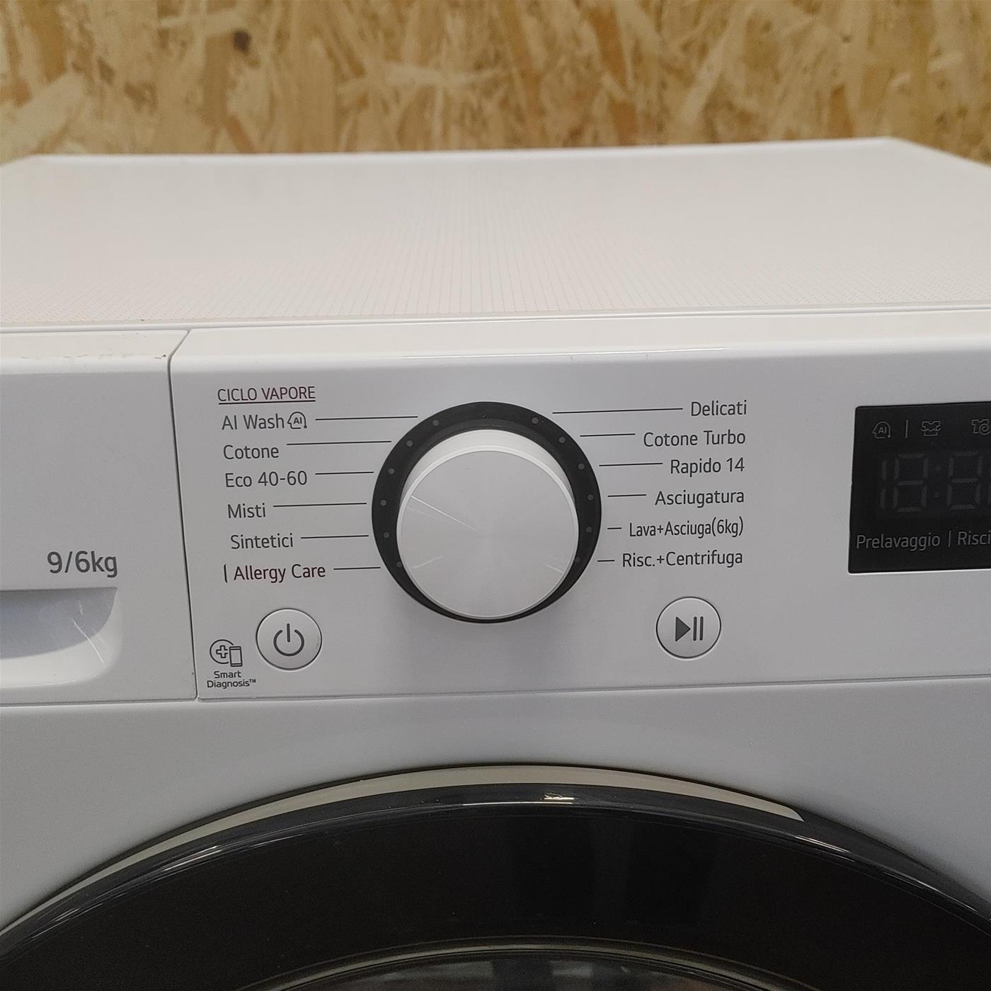 Lavasciuga intelligente LG D4R3009NSWW 9/6kg