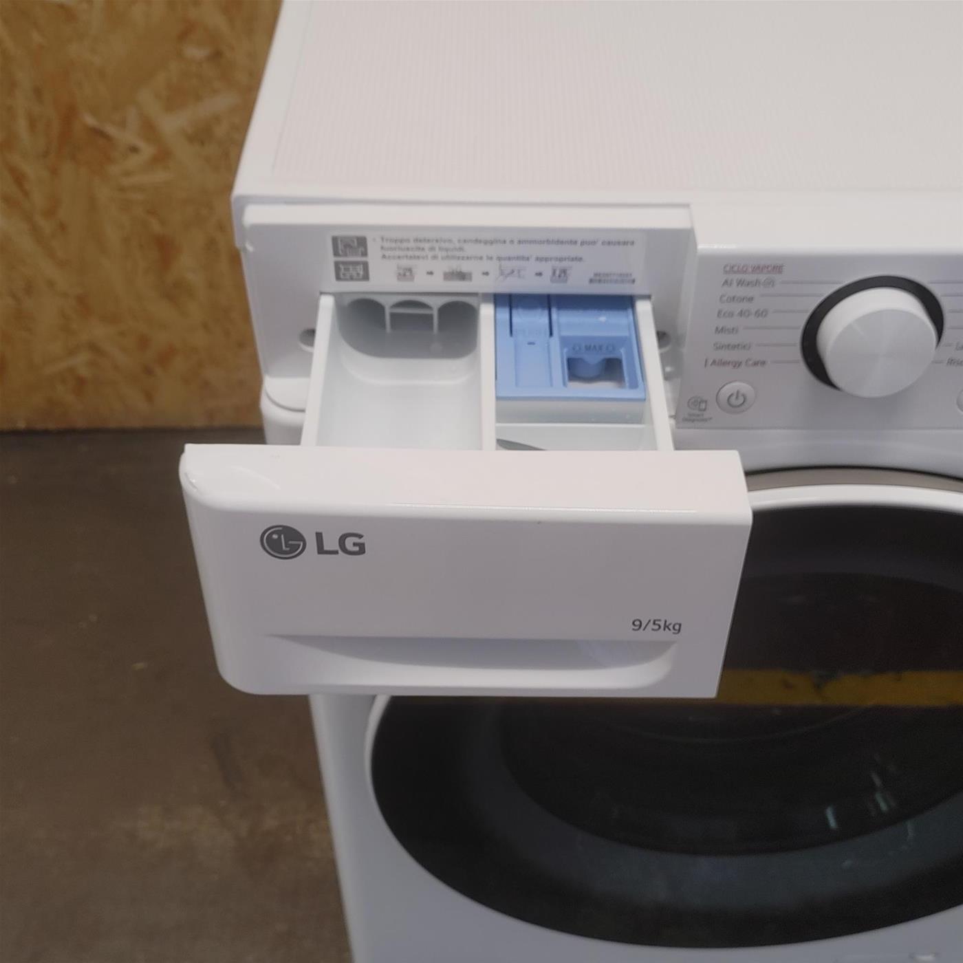 Lavasciuga slim LG D2R5S09TSWW 9/5Kg AI DD
