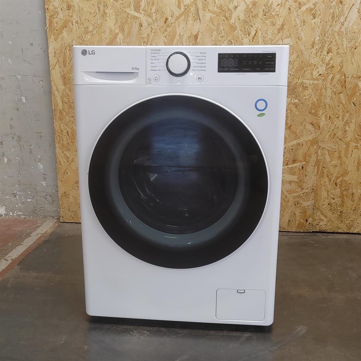 Lavasciuga slim LG D2R5S09TSWW AI DD 9/5Kg