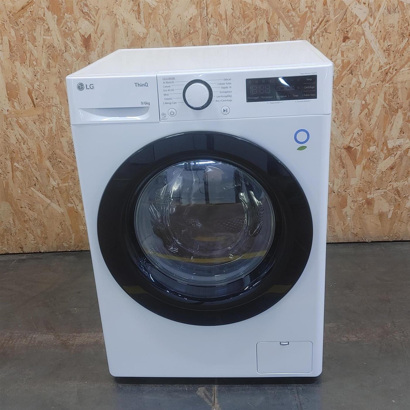 Lavasciuga intelligente LG D4R3009NSWB 9/6kg