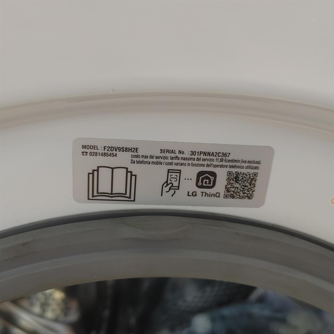 Lavasciuga intelligente LG F2DV9S8H2E Slim