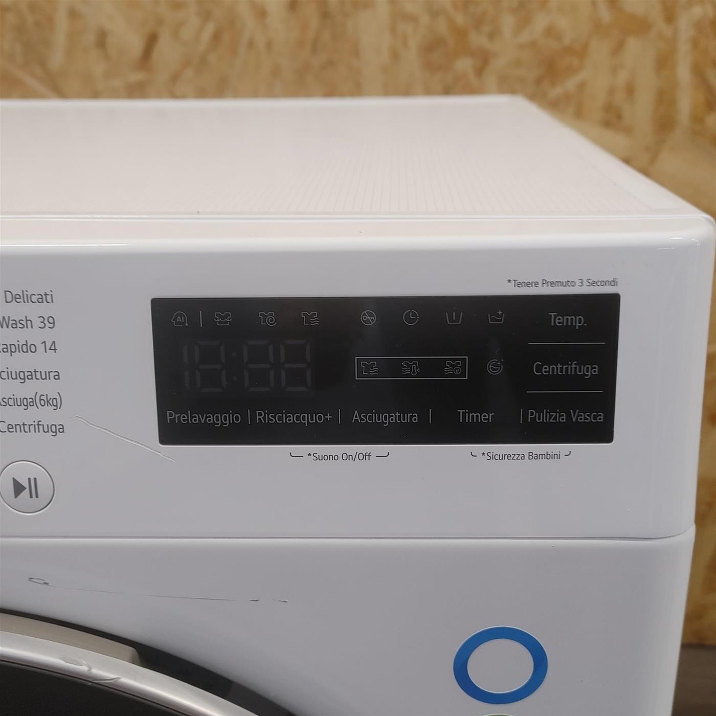 Lavasciuga LG D4R5010TSWS AI DD, TurboWash 360, Vapore, 10/6kg