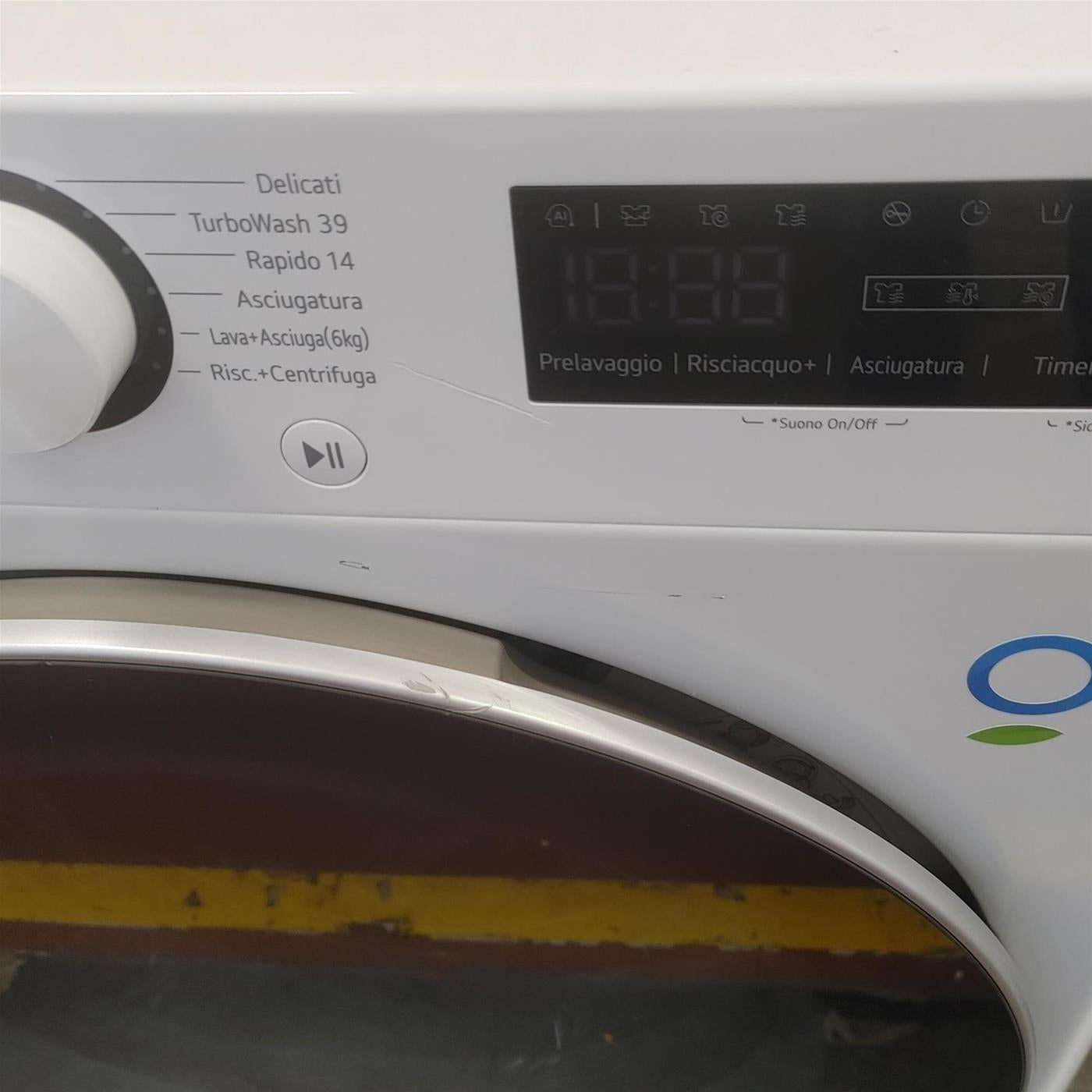Lavasciuga LG D4R5010TSWS AI DD, TurboWash 360, Vapore, 10/6kg