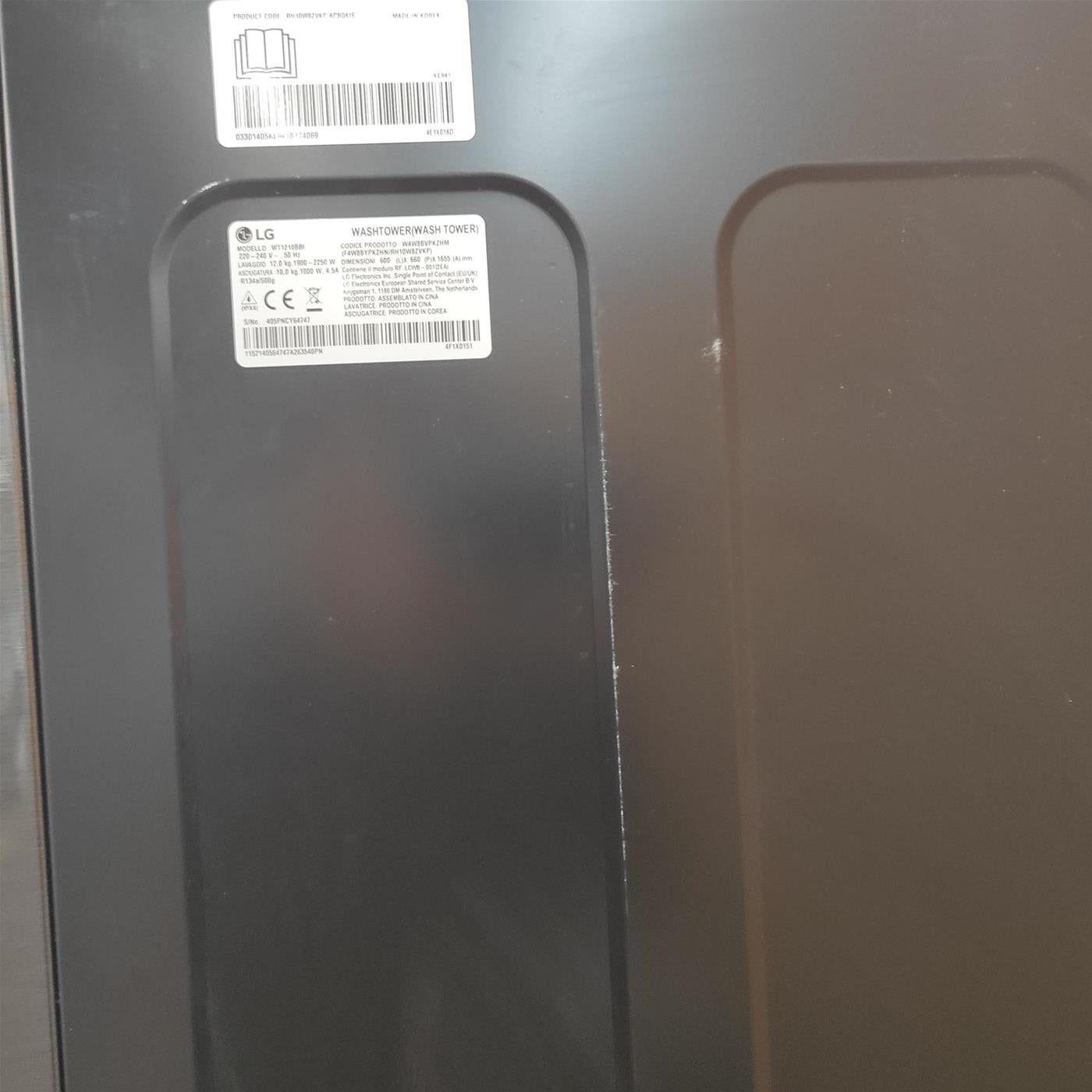 WashTower Colonna Bucato LG WT1210BBF 12 Kg