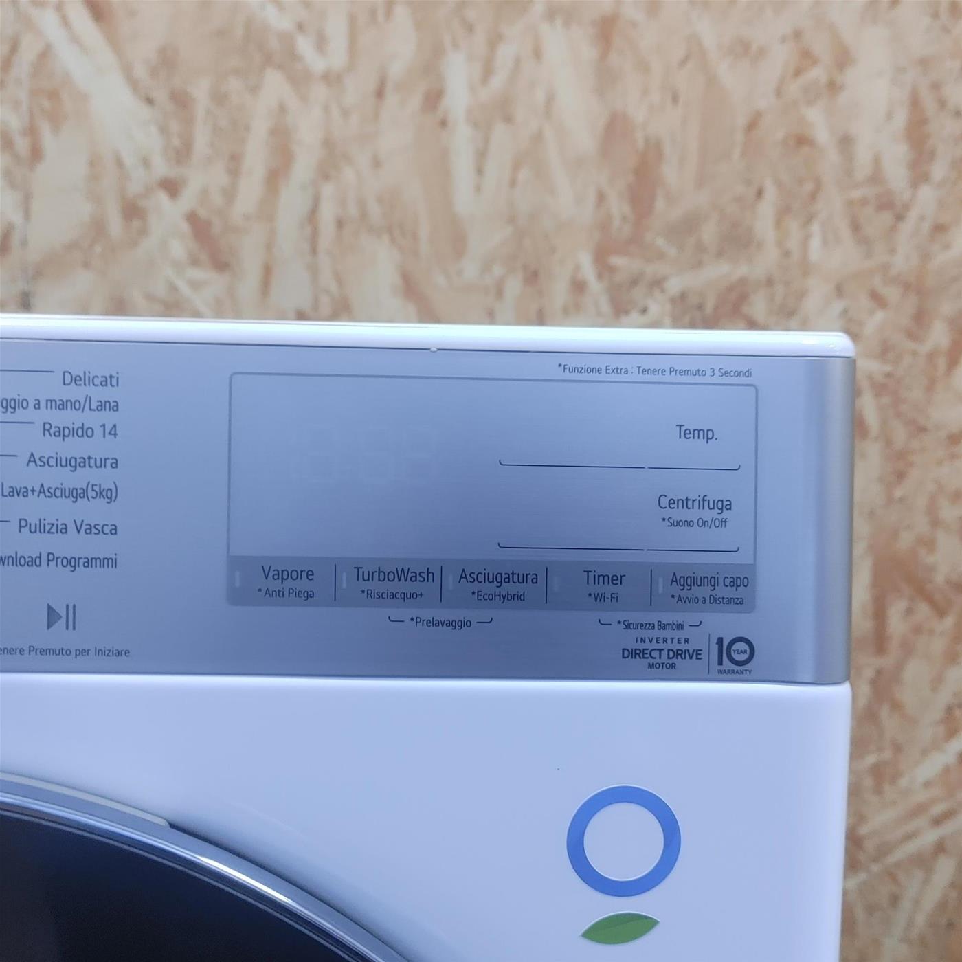 Lavasciuga intelligente LG F2DV9S8H2E Slim Vapore TurboWash 360 8.5/5 Kg