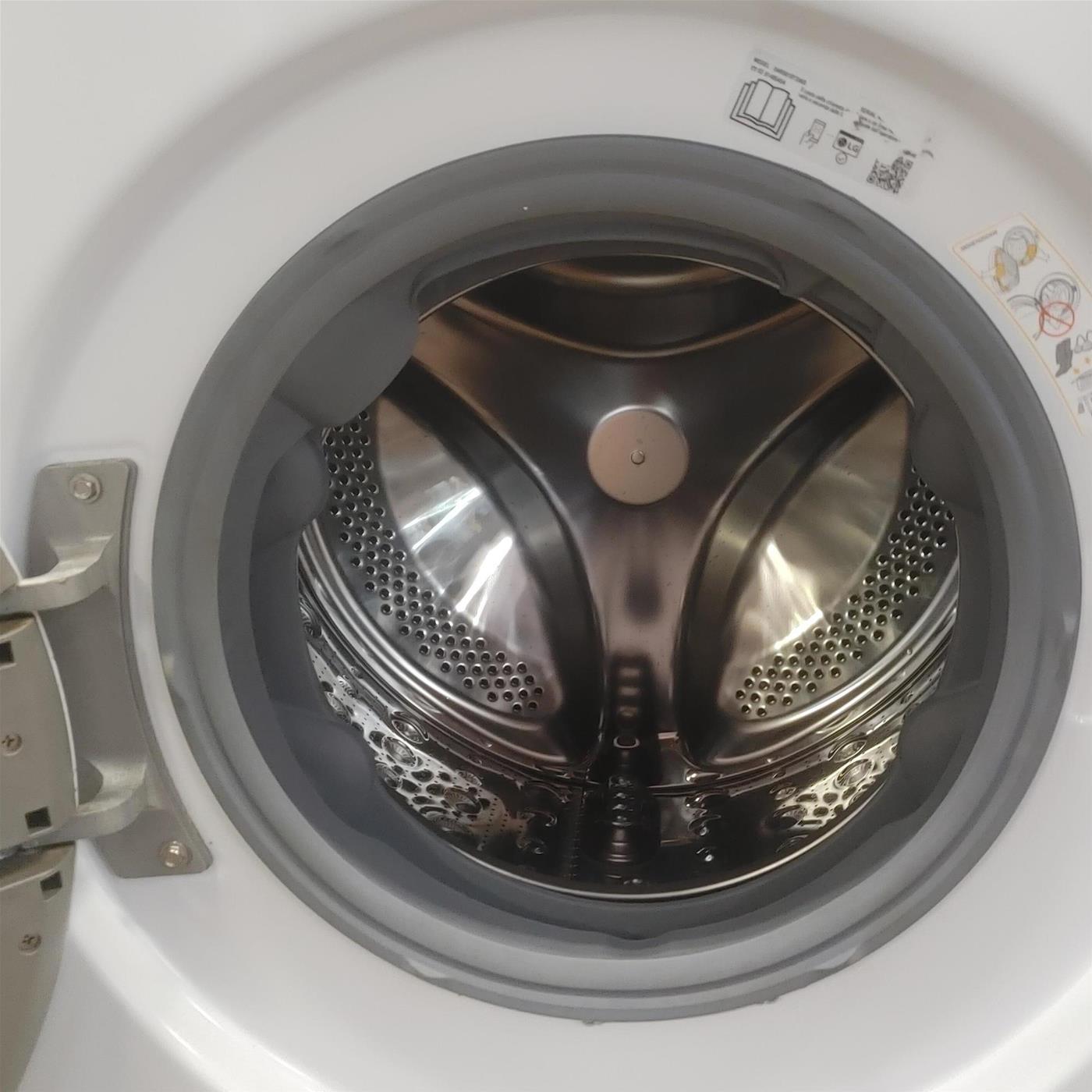 Lavasciuga intelligente LG D4R5010TSWS Serie R5 TurboWash 360, Eco Hybrid 10/6 Kg