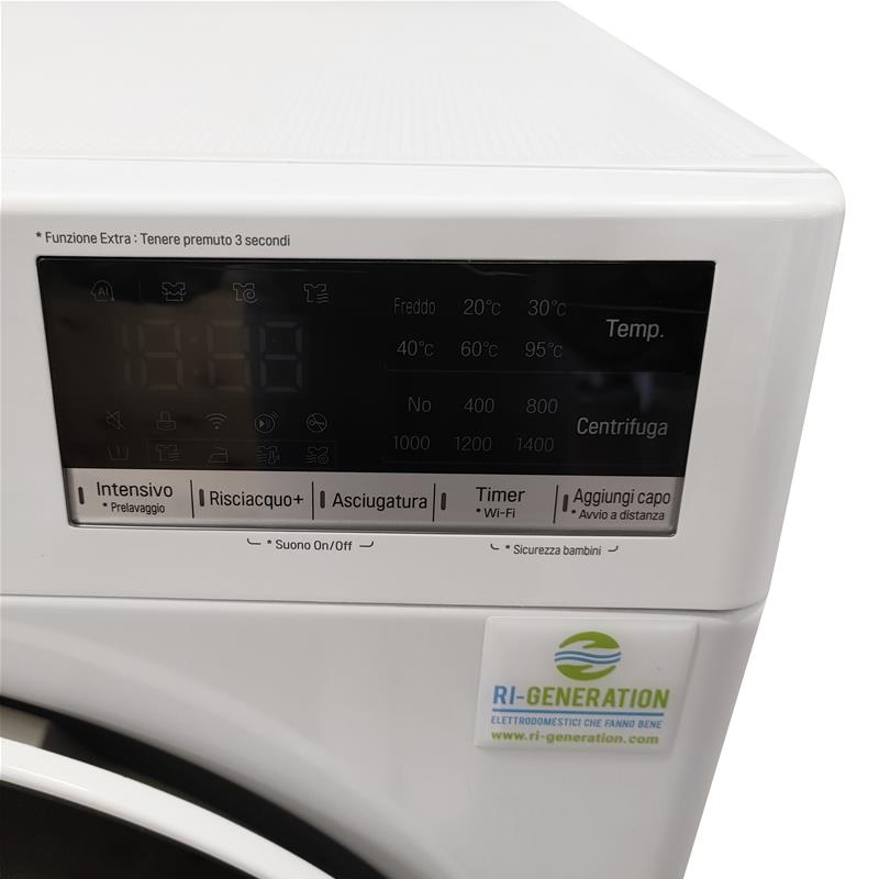 LG F4DV509H0E Lavasciuga Intelligente AIDD 9/6kg Vapore TurboWash 1400 Giri/min Carica frontale Classe E