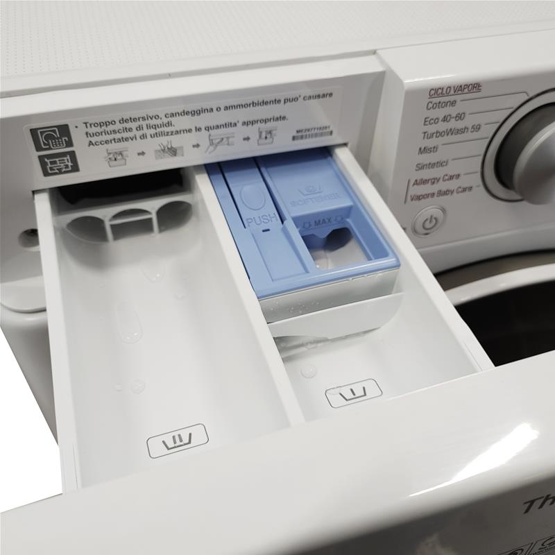 LG F4DV509H0E Lavasciuga Intelligente AIDD 9/6kg Vapore TurboWash 1400 Giri/min Carica frontale Classe E