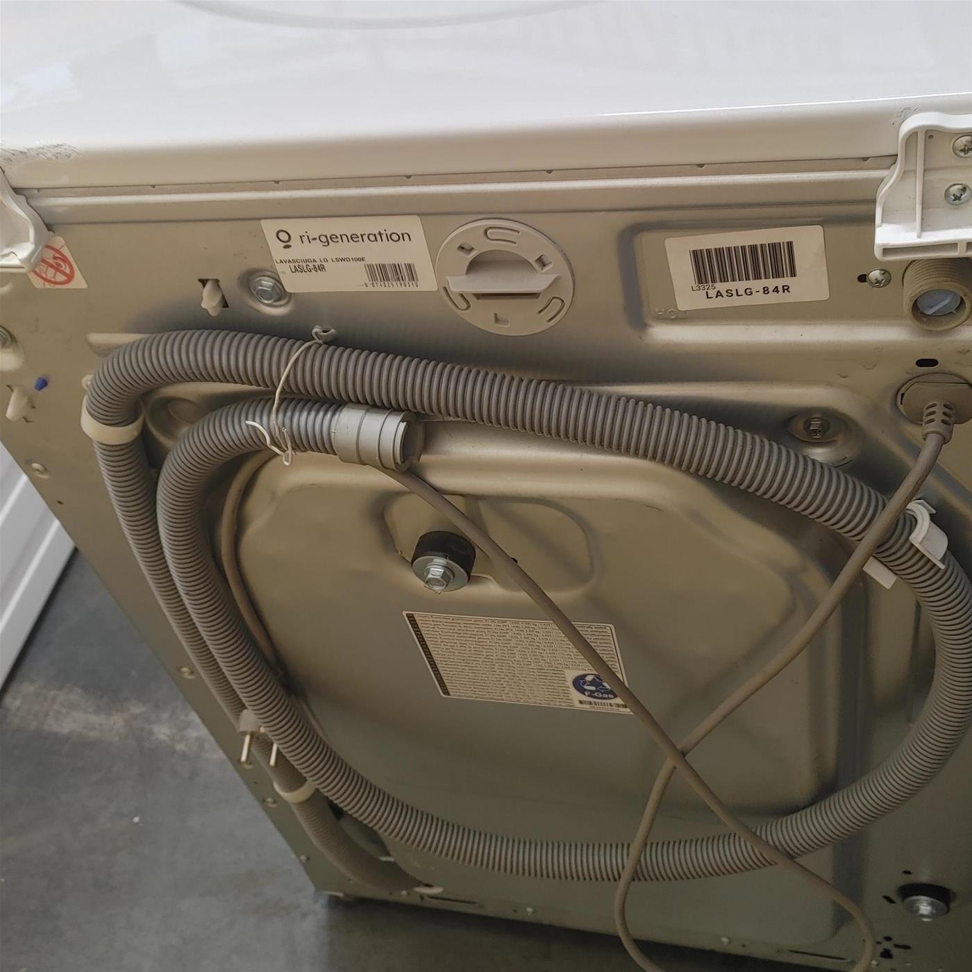 LG LSWD100E lavasciuga Libera installazione Caricamento frontale Bianco A