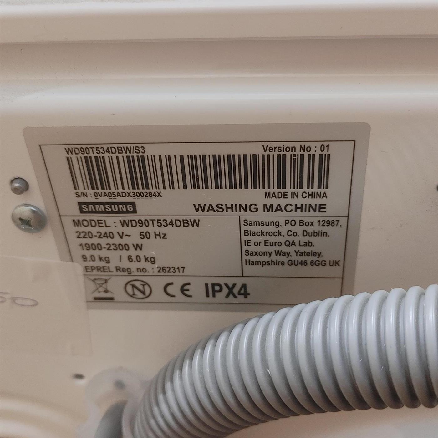 Lavasciuga Samsung WD90T534DBW/S3 6/9kg