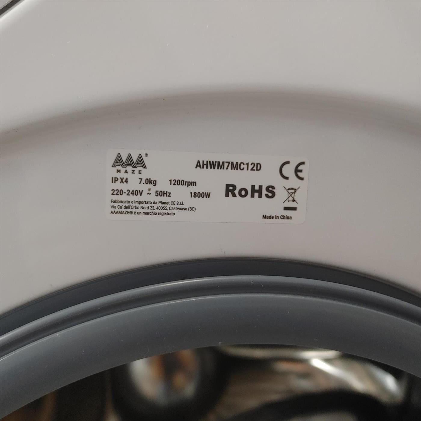 Lavatrice AAAMAZE AHWM7MC12D 7 Kg