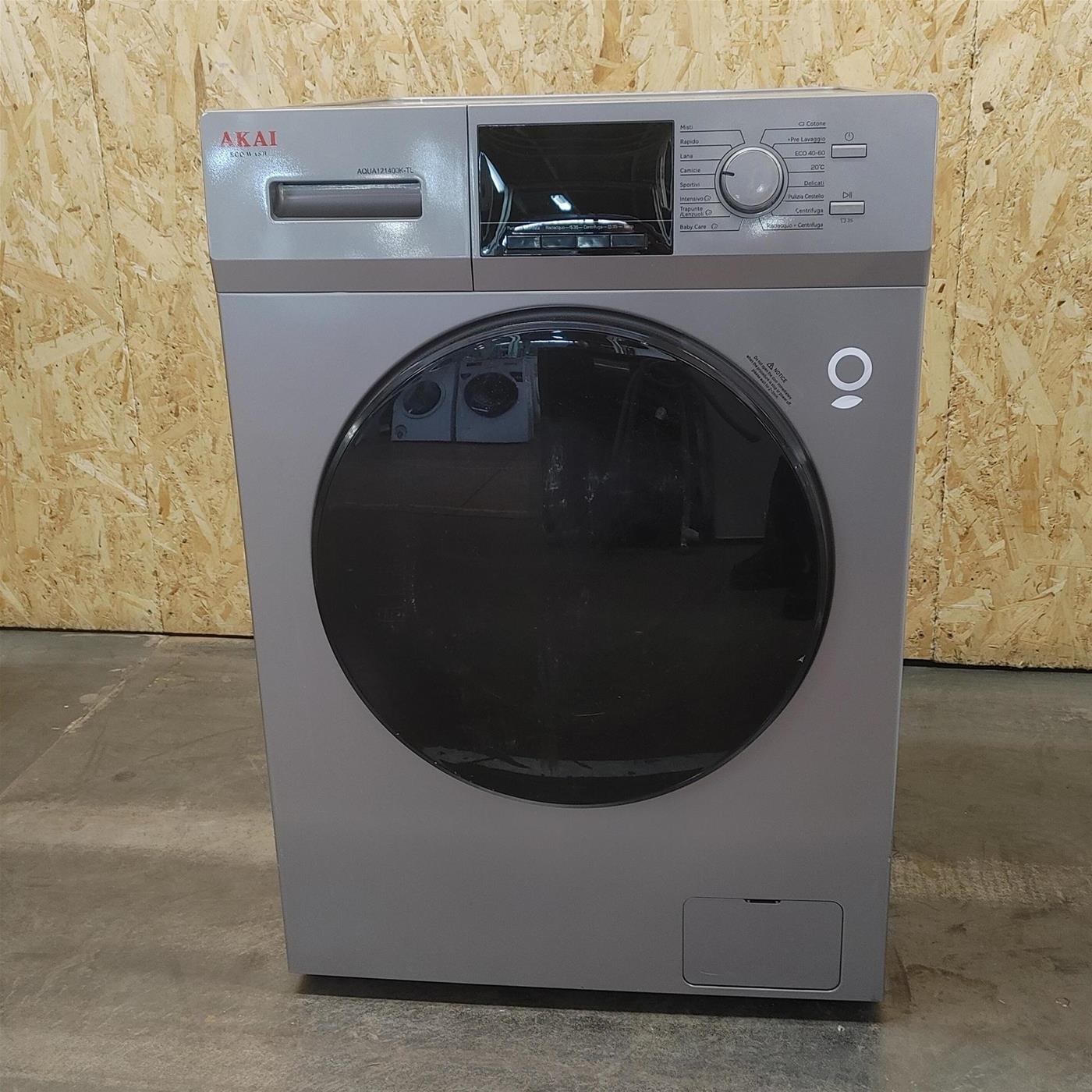 AKAI Lavatrice AQUA121400KTL Silver 12 Kg