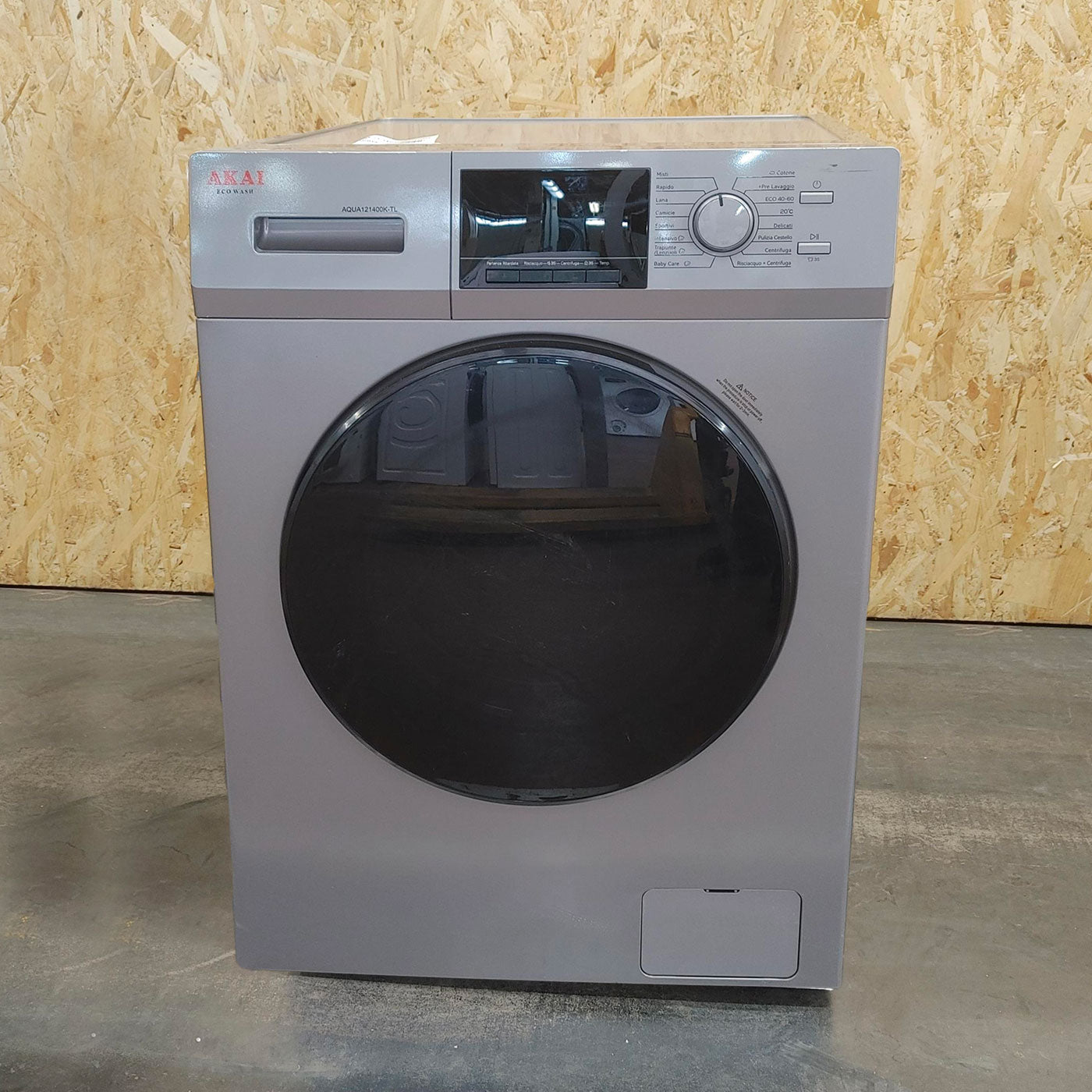 AKAI Lavatrice AQUA121400KTL Silver 12 Kg