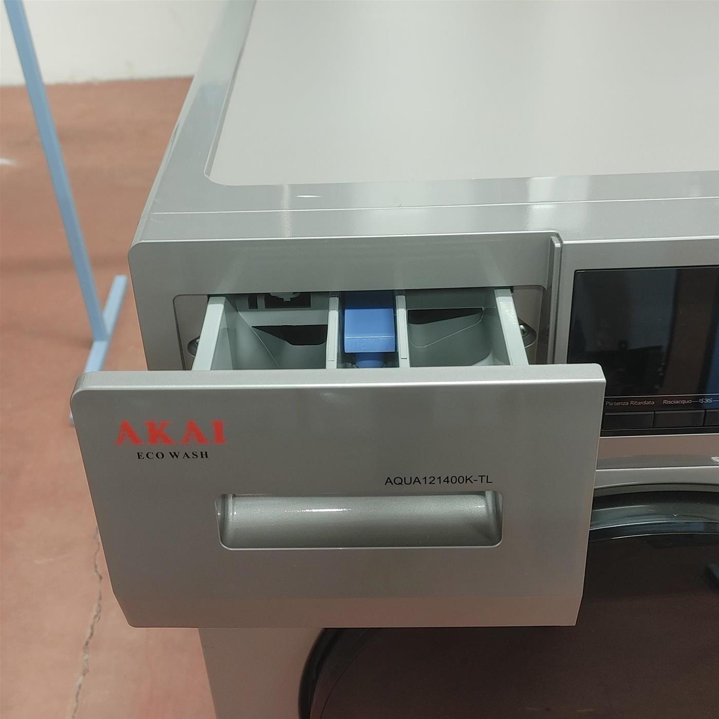 AKAI Lavatrice AQUA121400KTL Silver 12 Kg